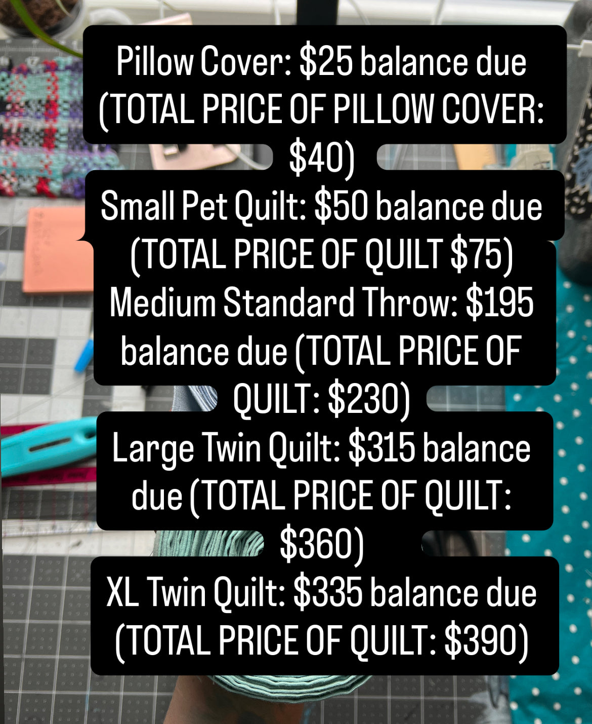 1 Custom Tshirt Quilt DEPOSIT ONLY - Send Me Your Shirts and I'll Make You a Quilt or Pillow Cover!