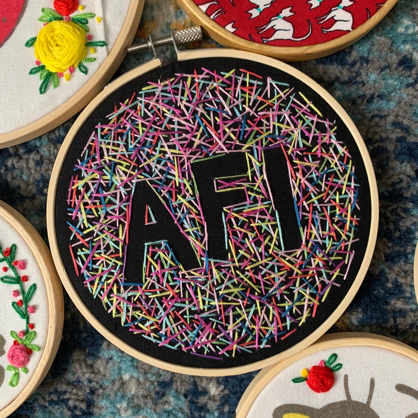 AFI Embroidery Hoop Wall Art - A Fire Inside - Fan Art Originals