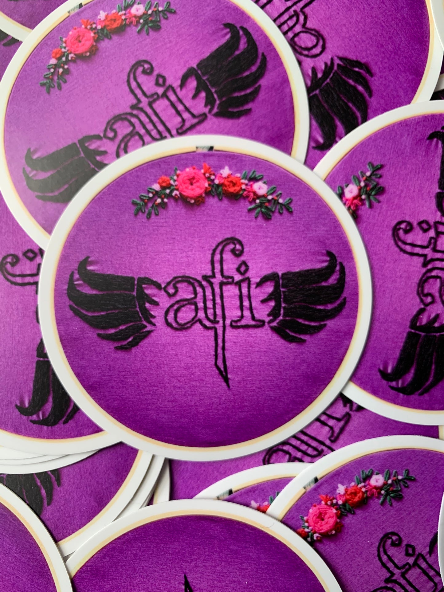 AFI Stickers - A Fire Inside - Fan Art - Embroidery Sticker Design!