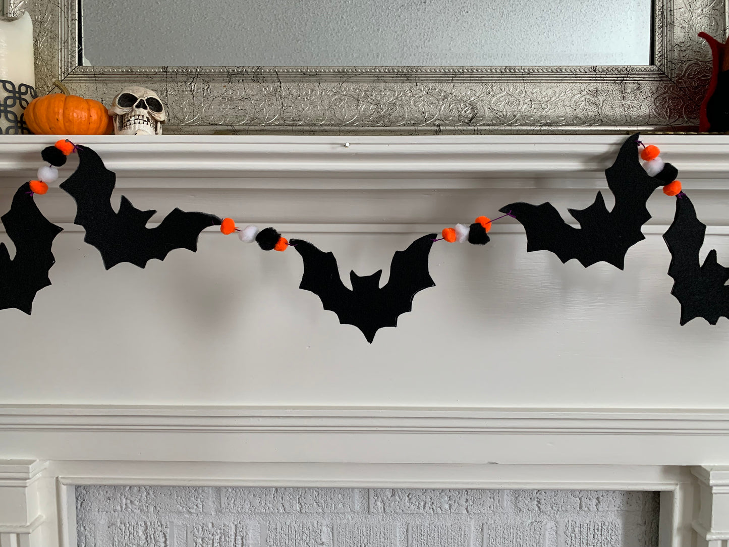 Halloween Bat Garland - It's BATS - Handmade Home Decor