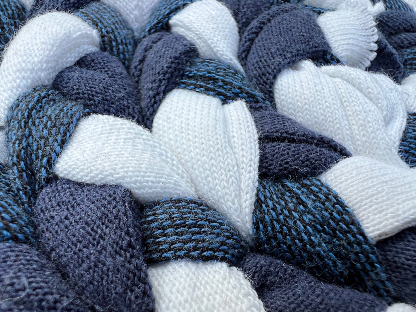 Close up, showing detail in trivet braids