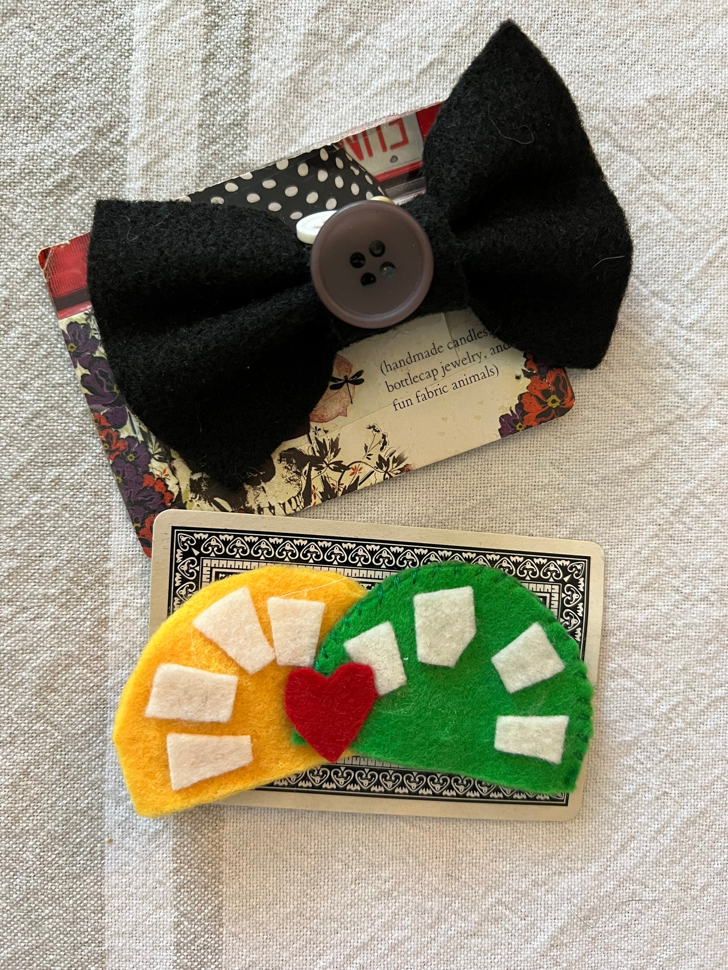 Hair Clip Set - Handmade Fruit Clips or Bows - Choose Your Own!