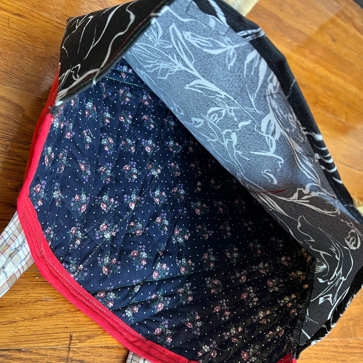 Big Quilted Tote Bag - Cozy and Quilty - Fully Lined with Pockets!