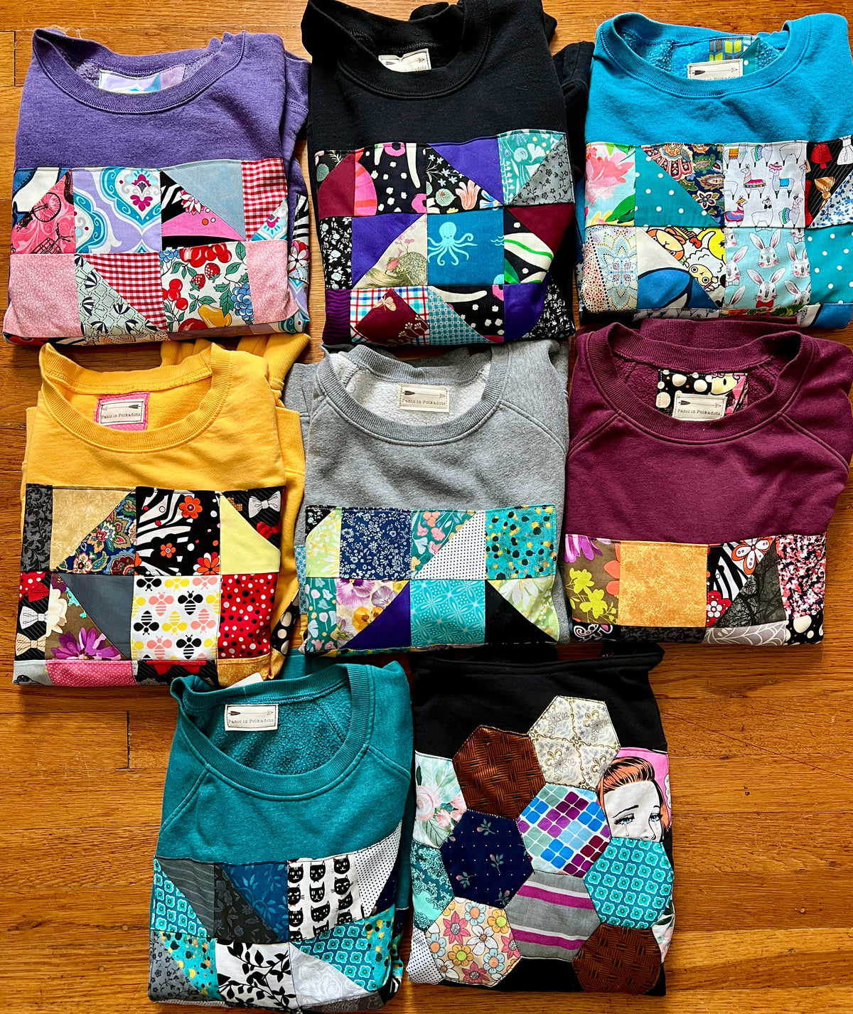 Quilty sweatshirts group