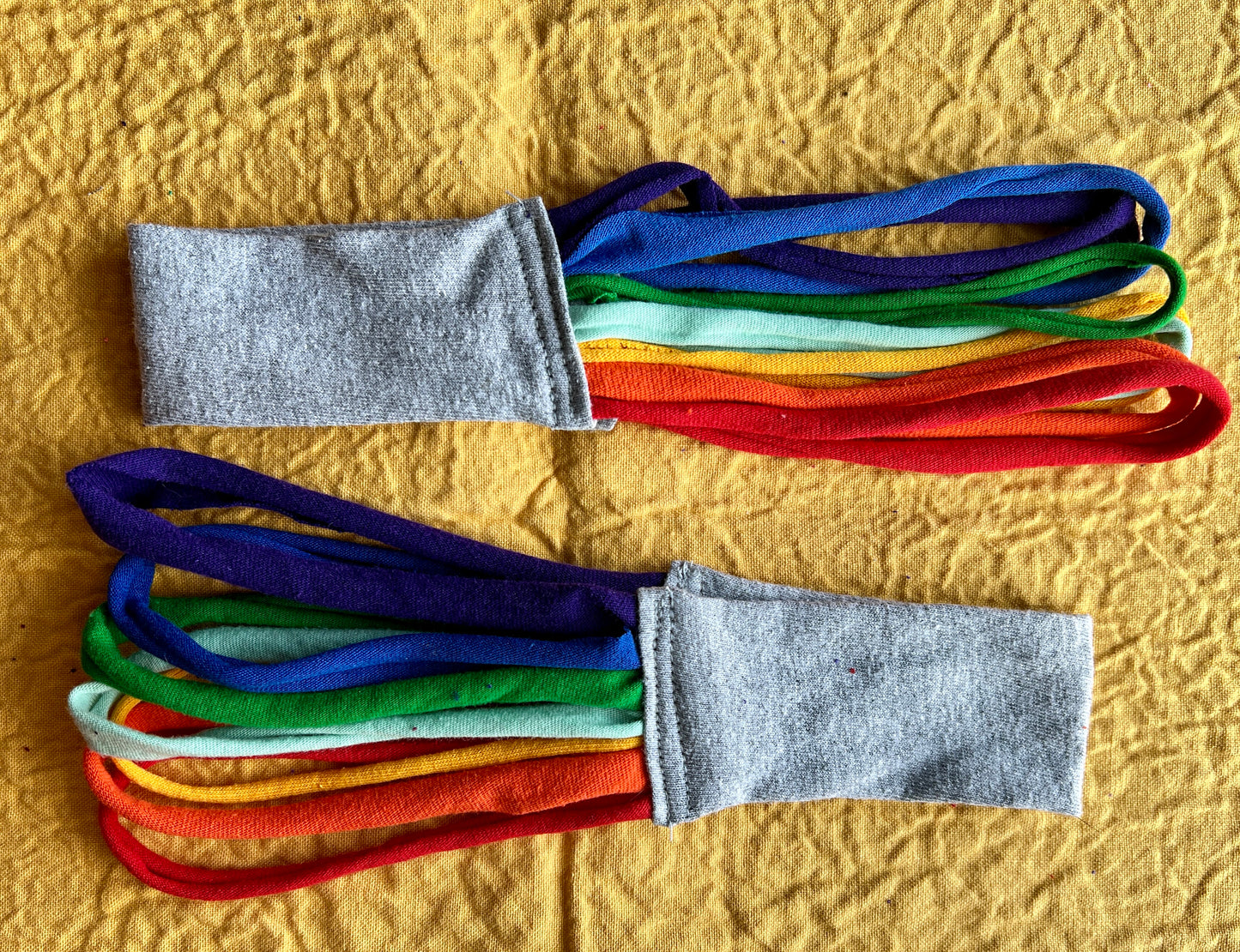 Handmade Accessories - Upcycled Necktie Wristband - Tshirt Strips Headband