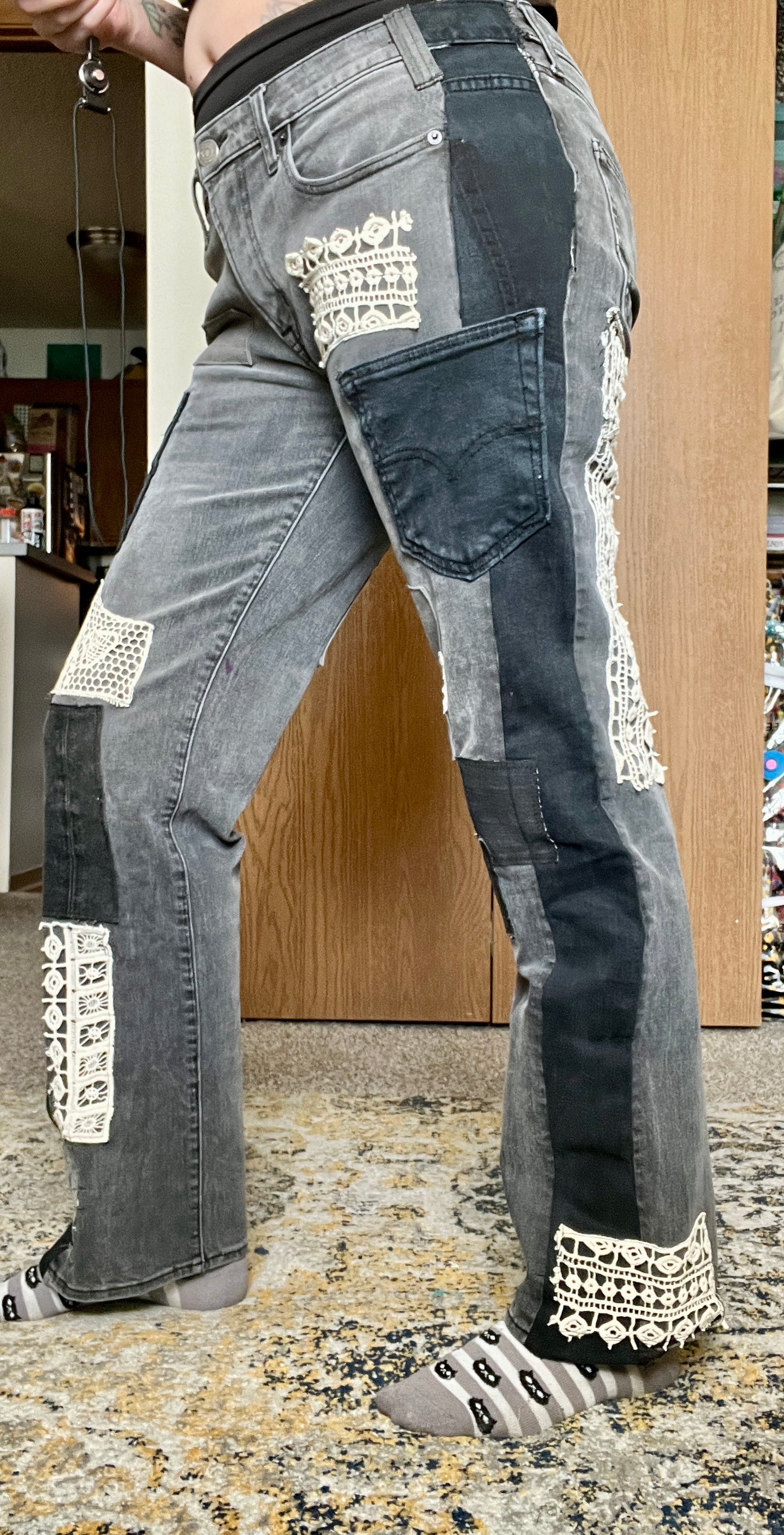 Panic Clothing - Denim Upgrades - Punk Sashiko Patchwork Mending