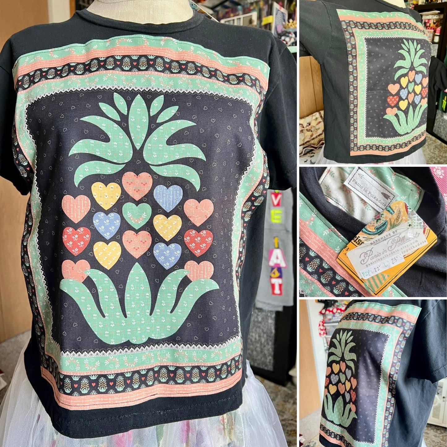 A Quilty Tee Shirt - Thrifted Upcycled Tshirts