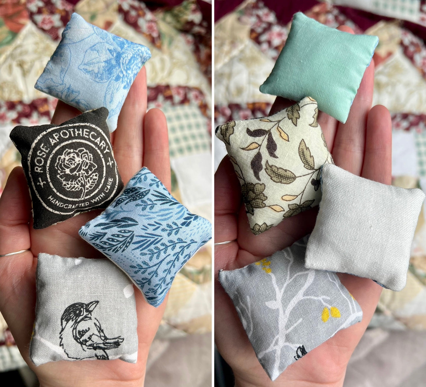 Doll Pillows D - One of a Kind Sold Individually - 1:12 Scale