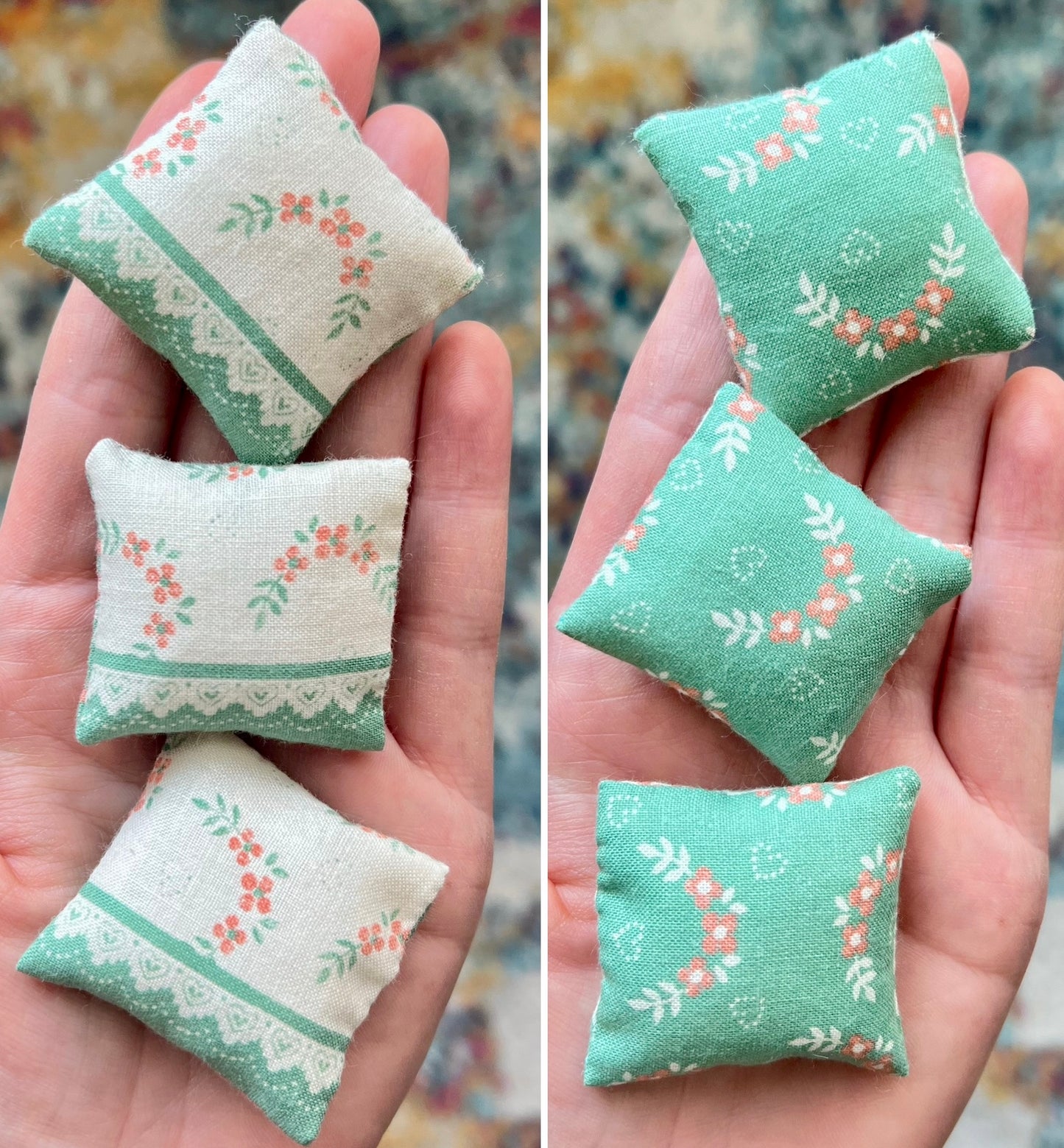 Doll Pillows B - Sold Individually - 1:12 Scale