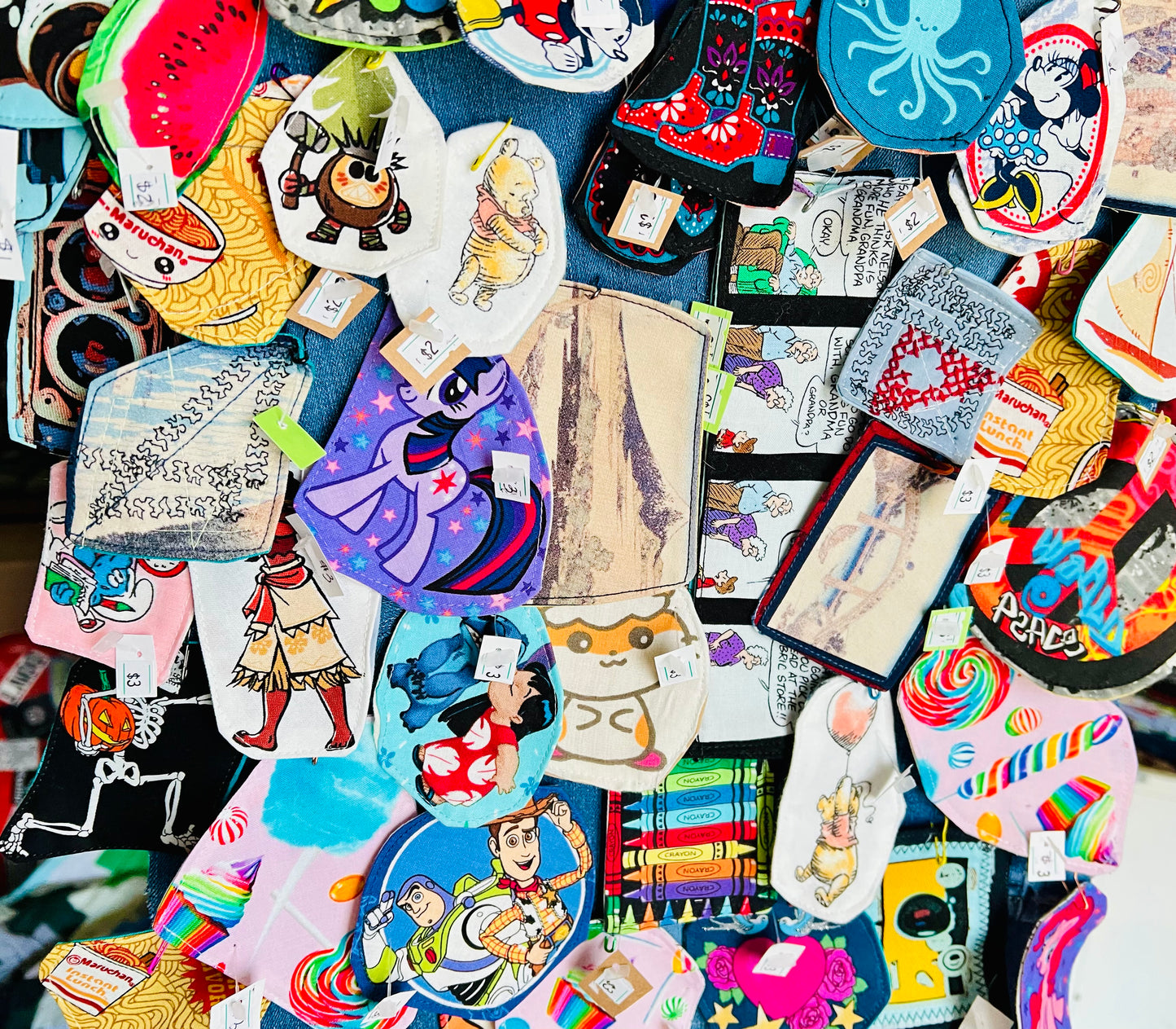 Panic Punk Patch - Scrappy, Ice Cream Cones or Hexie Flowers