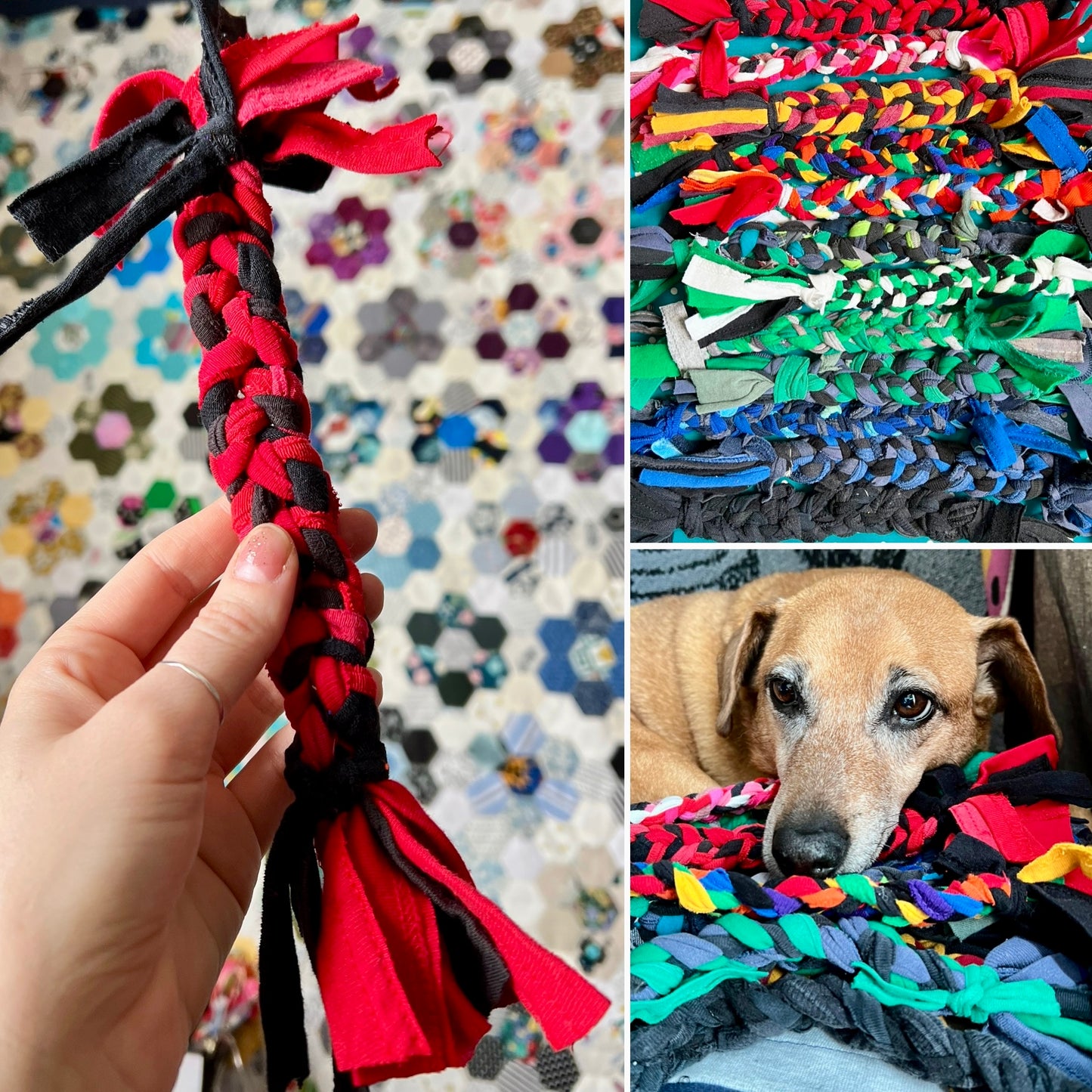 Pet Toys - Braided Dog Tug Rope or Braided Ball Cat Toy