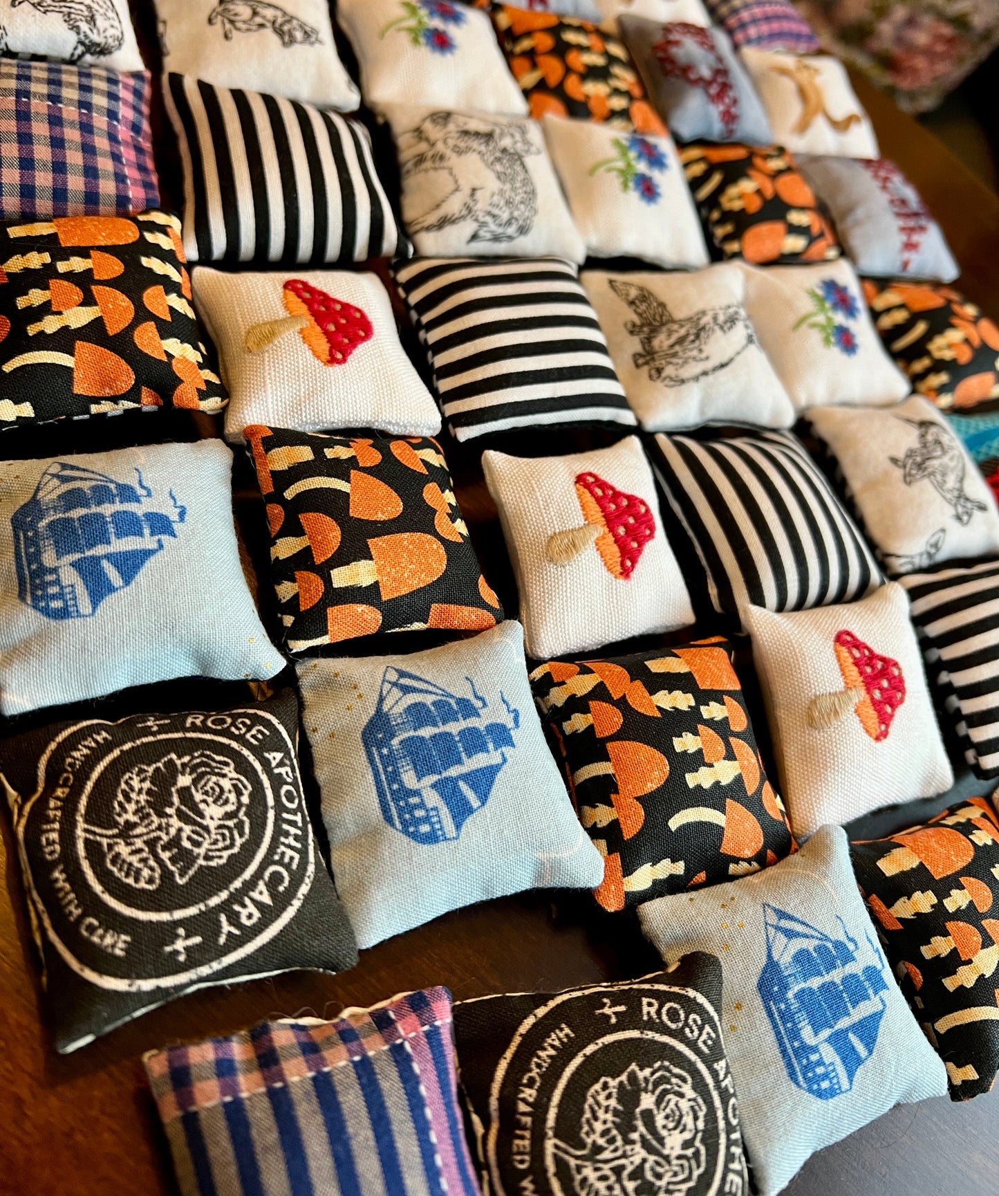 Doll Pillows - Miniature Throw Pillows 1:12 Scale or 1:6 Scale - Sold Individually