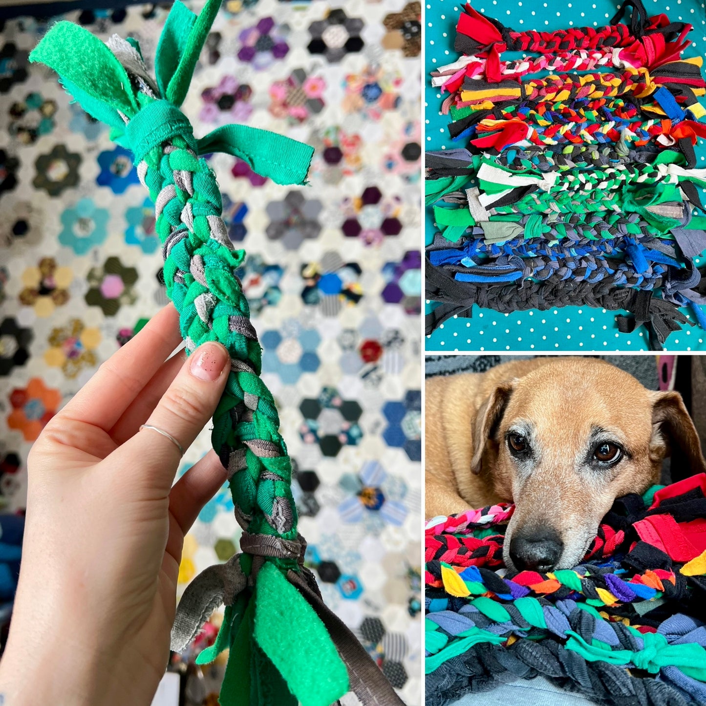 Pet Toys - Braided Dog Tug Rope or Braided Ball Cat Toy