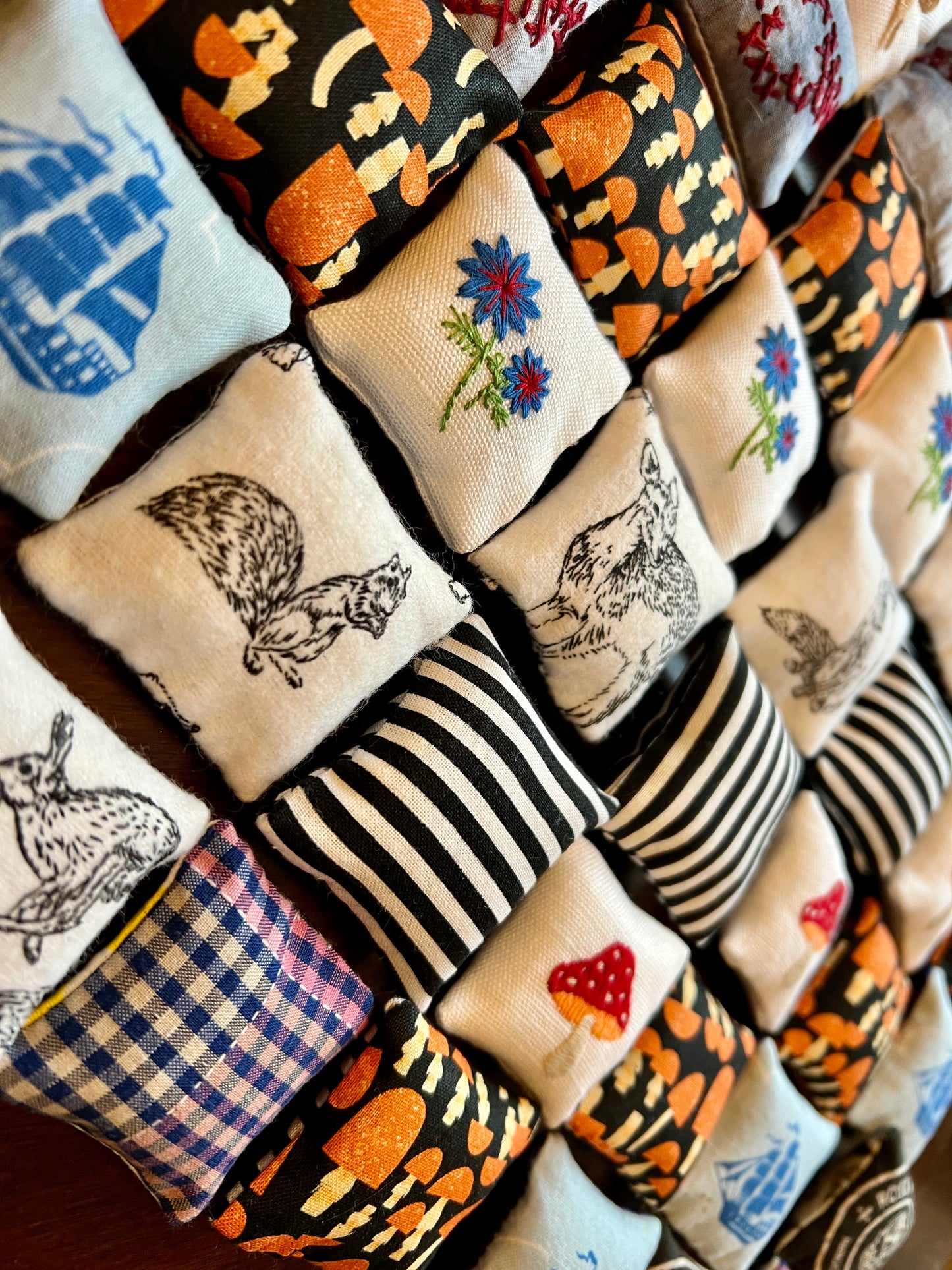 Doll Pillows - Miniature Throw Pillows 1:12 Scale or 1:6 Scale - Sold Individually