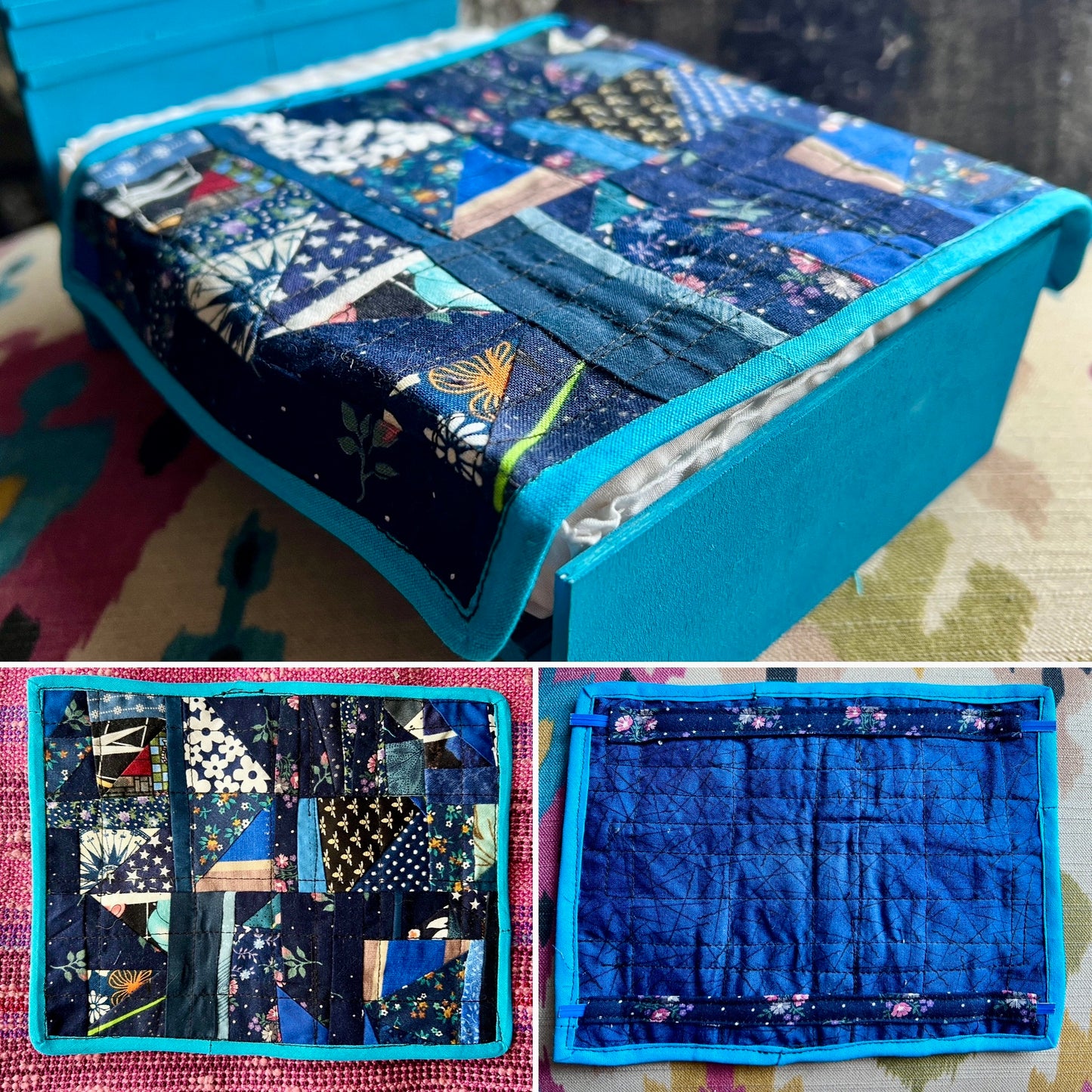 Barbie Dollhouse Quilt - Handmade Miniature Quilts - 1:6 Scale or 1:12 Scale