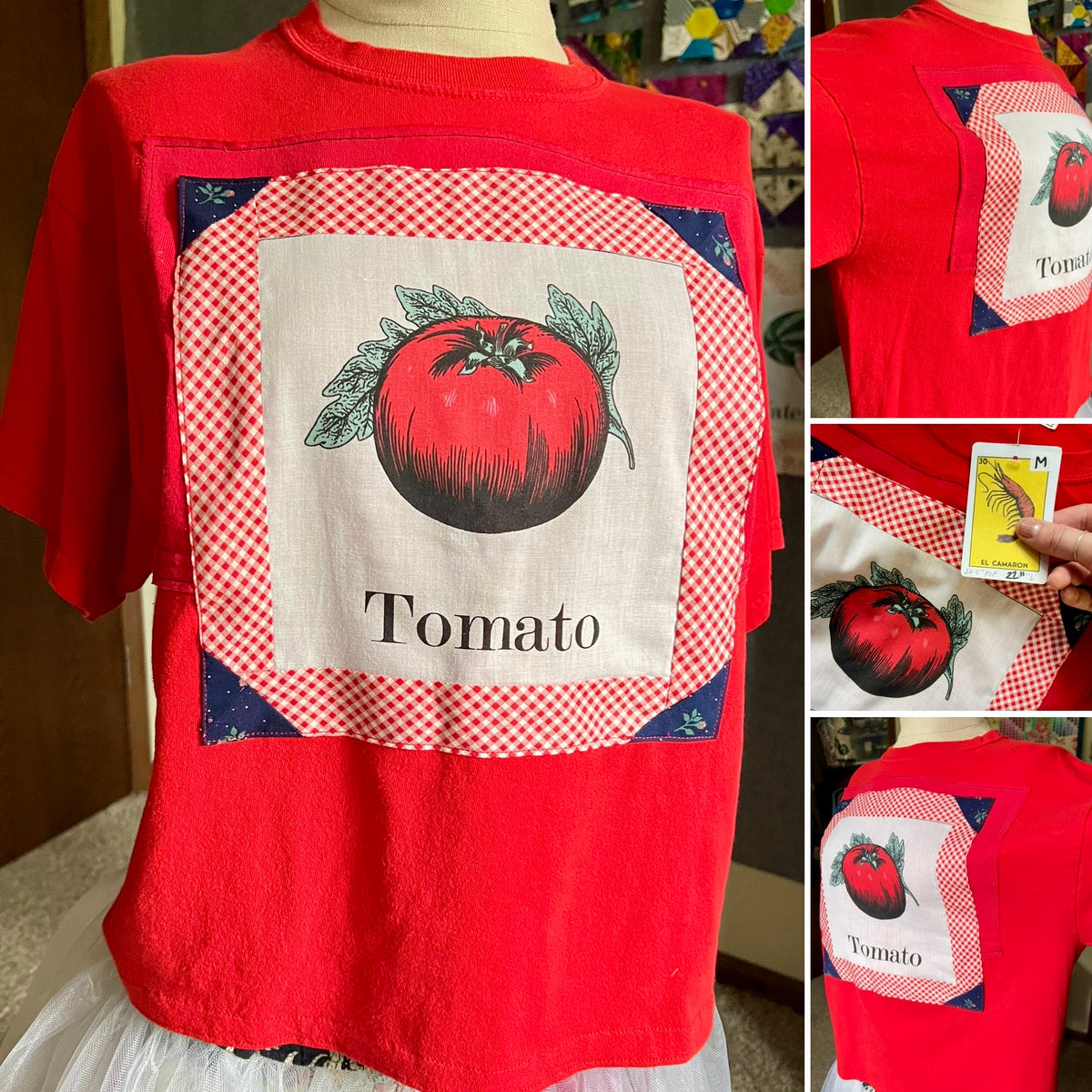 A Quilty Tee Shirt - Thrifted Upcycled Tshirts