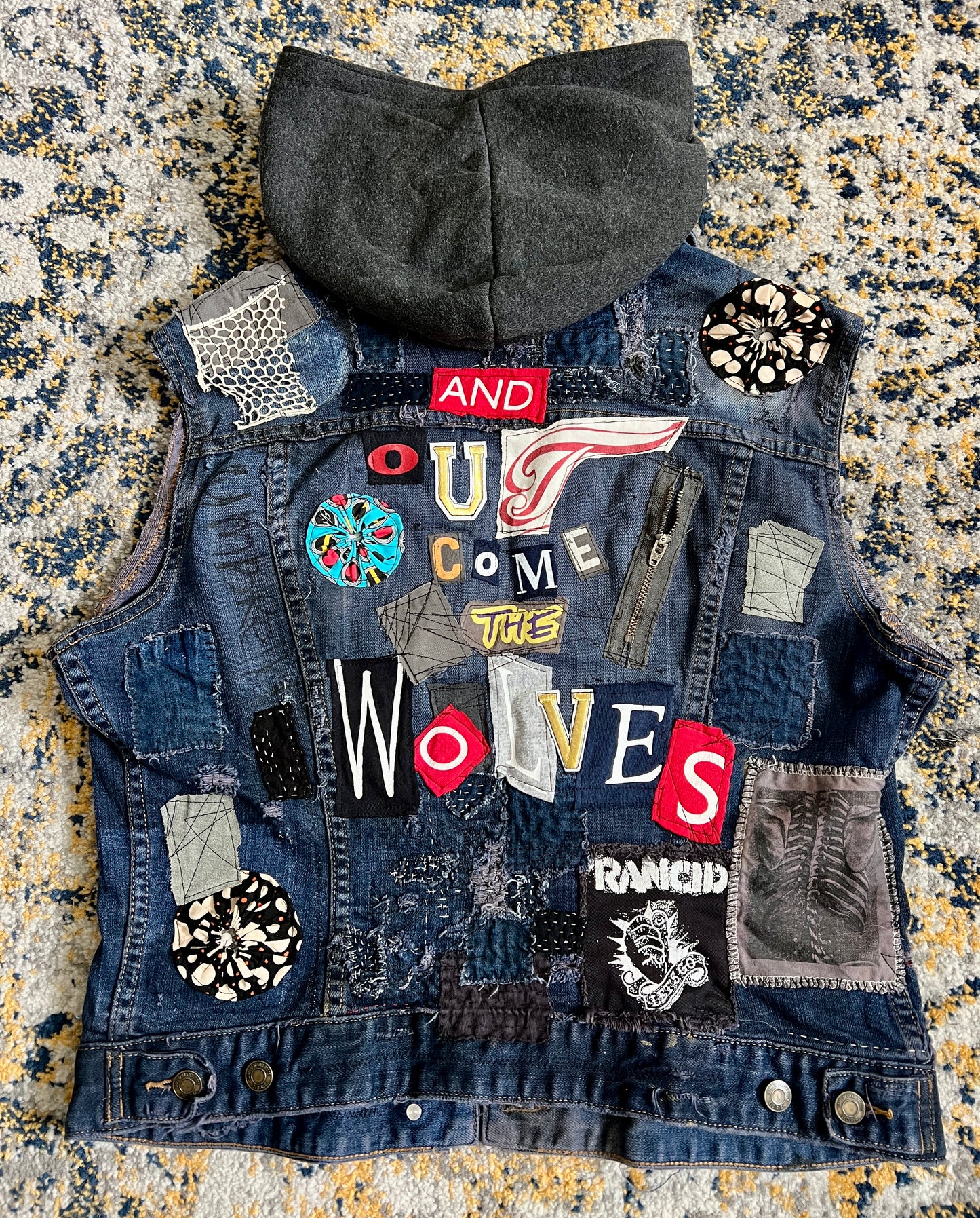 Panic Clothing - Denim Upgrades - Punk Sashiko Patchwork Mending