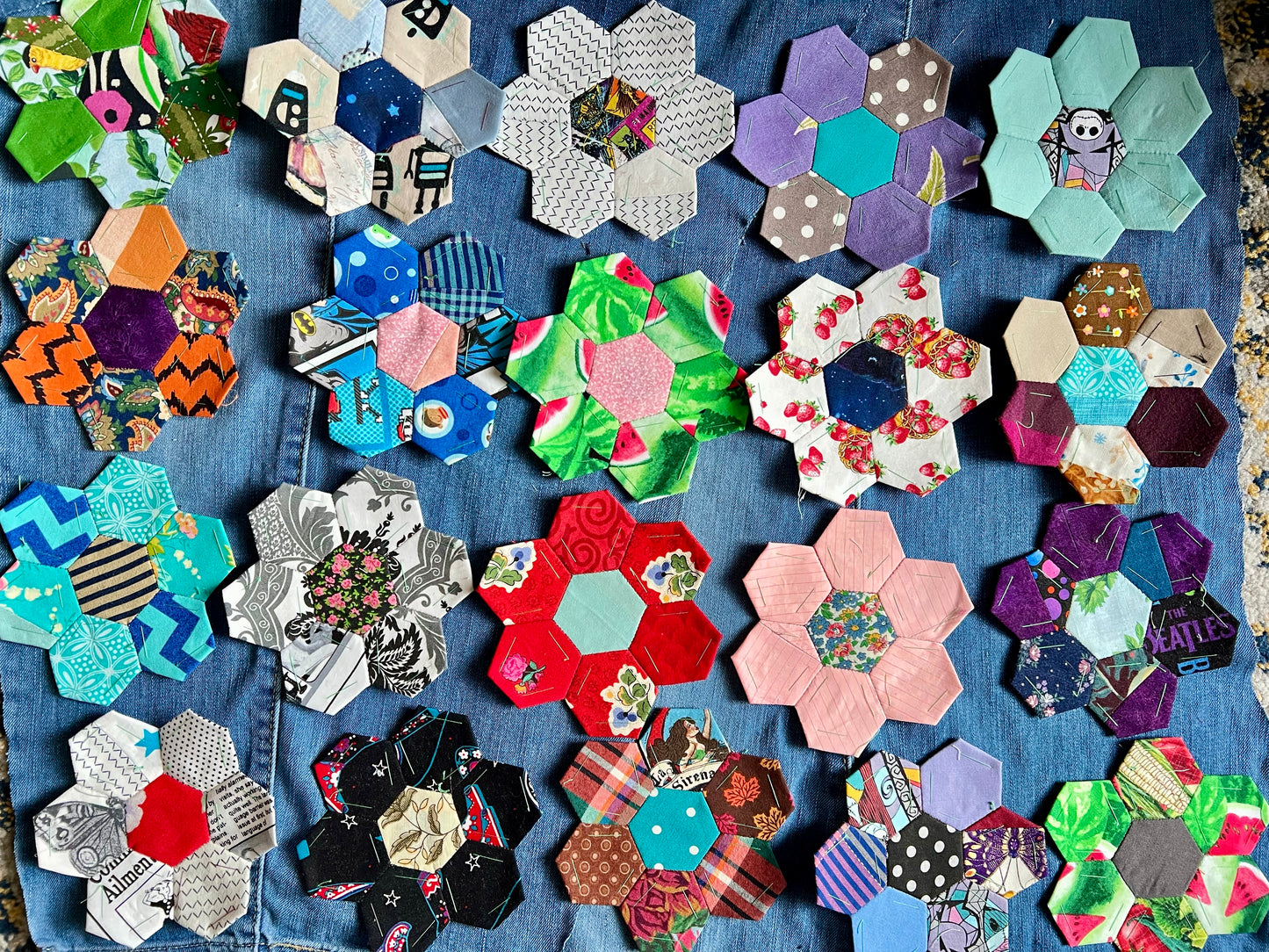 Panic Punk Patch - Scrappy, Ice Cream Cones or Hexie Flowers