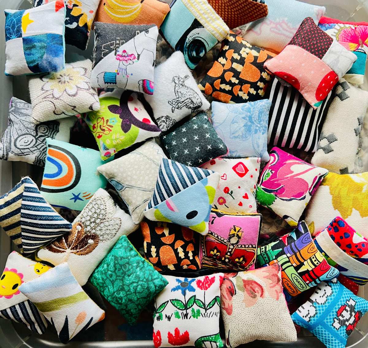Doll Pillows F - One of a Kind Sold Individually - 1:12 Scale