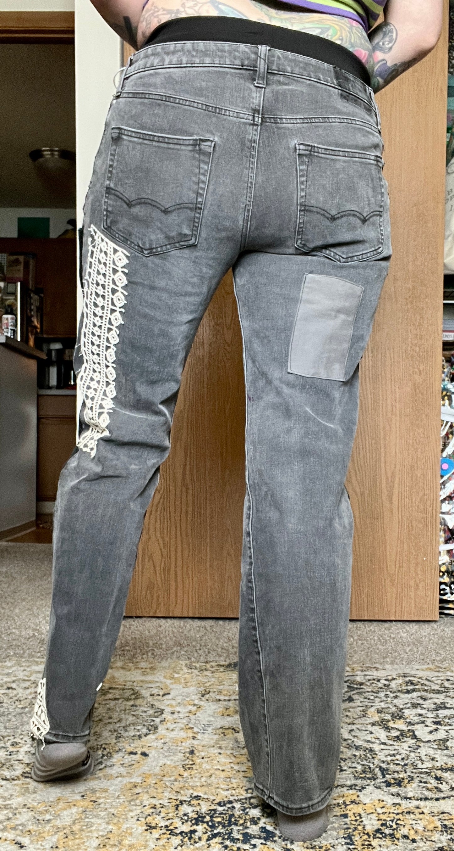 Panic Clothing - Denim Upgrades - Punk Sashiko Patchwork Mending