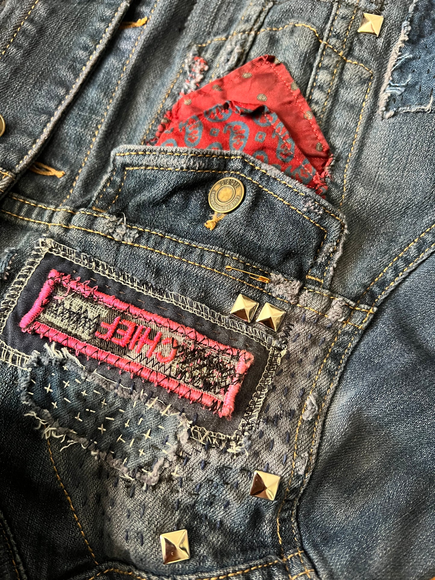 Panic Clothing - Denim Upgrades - Punk Sashiko Patchwork Mending