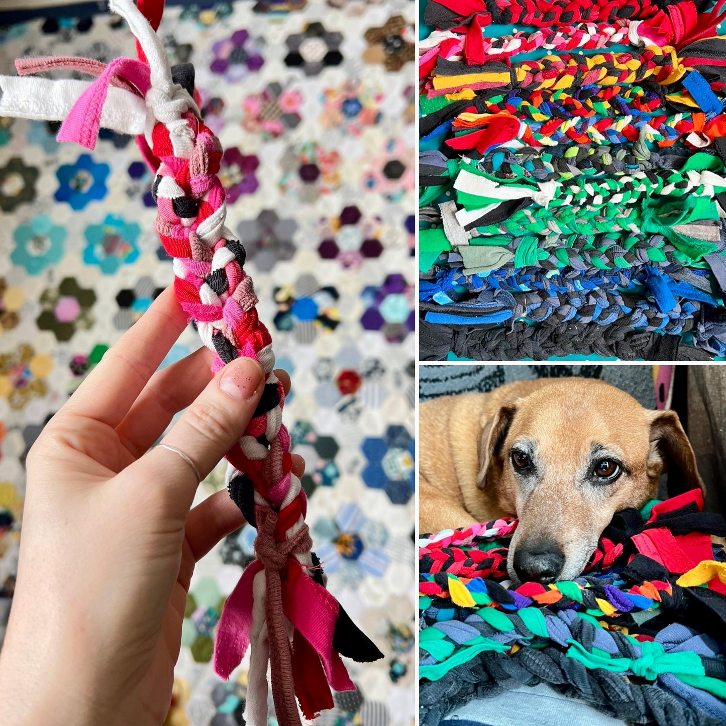 Pet Toys - Braided Dog Tug Rope or Braided Ball Cat Toy