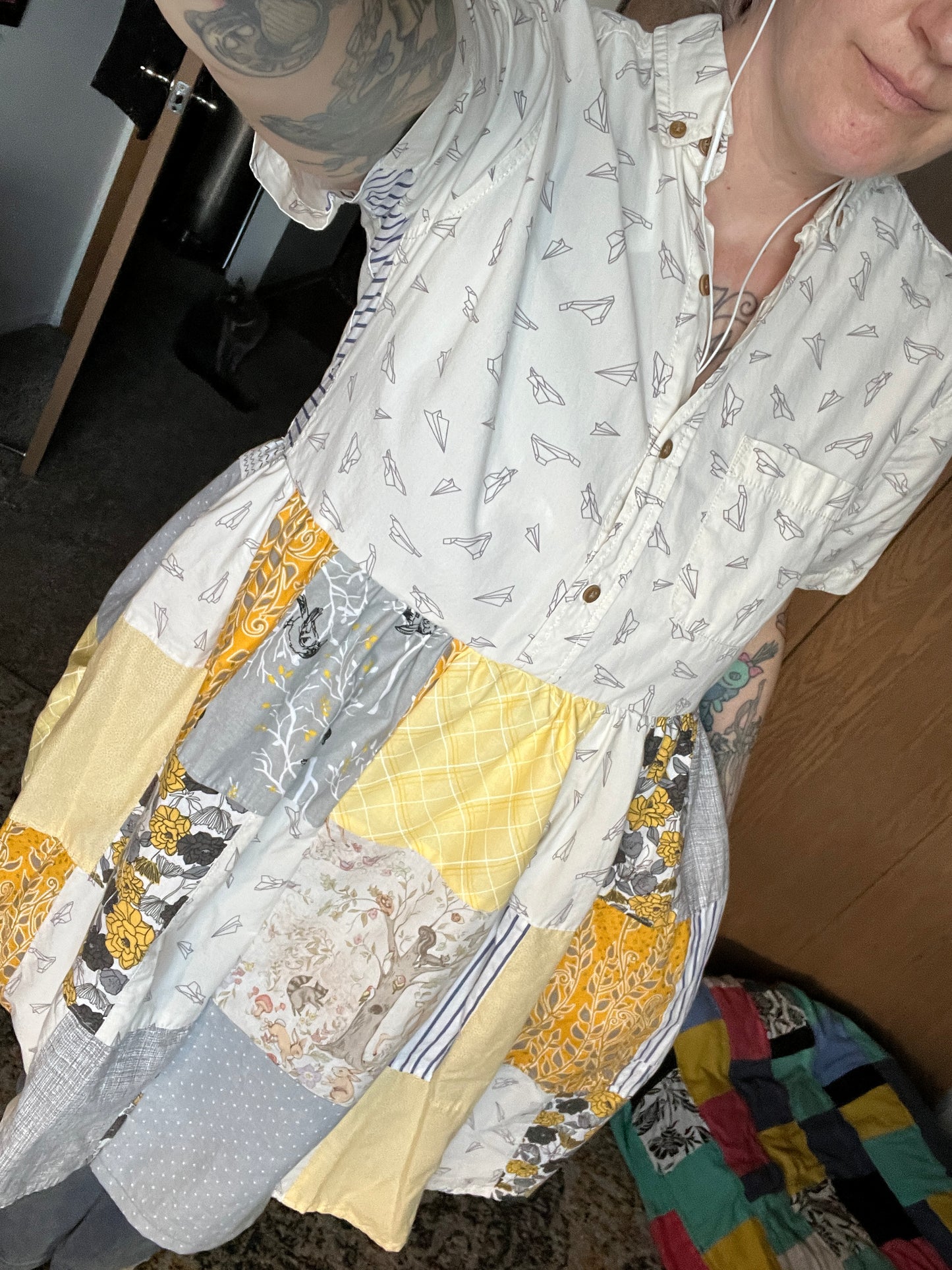 Patchwork or Neckties Dress Collection - Sustainable Dress with Pockets!