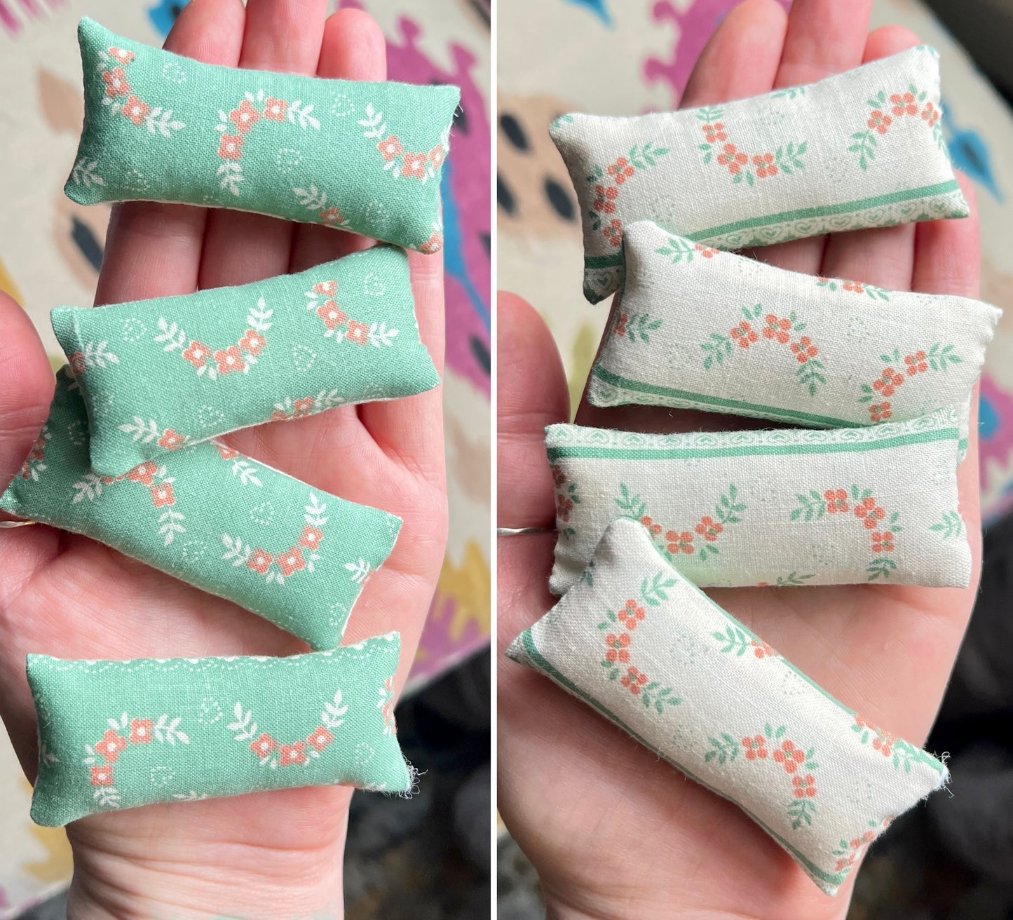 Doll Pillows B - Sold Individually - 1:12 Scale