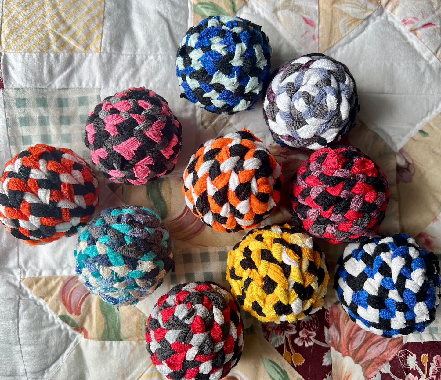 Pet Toys - Braided Dog Tug Rope or Braided Ball Cat Toy