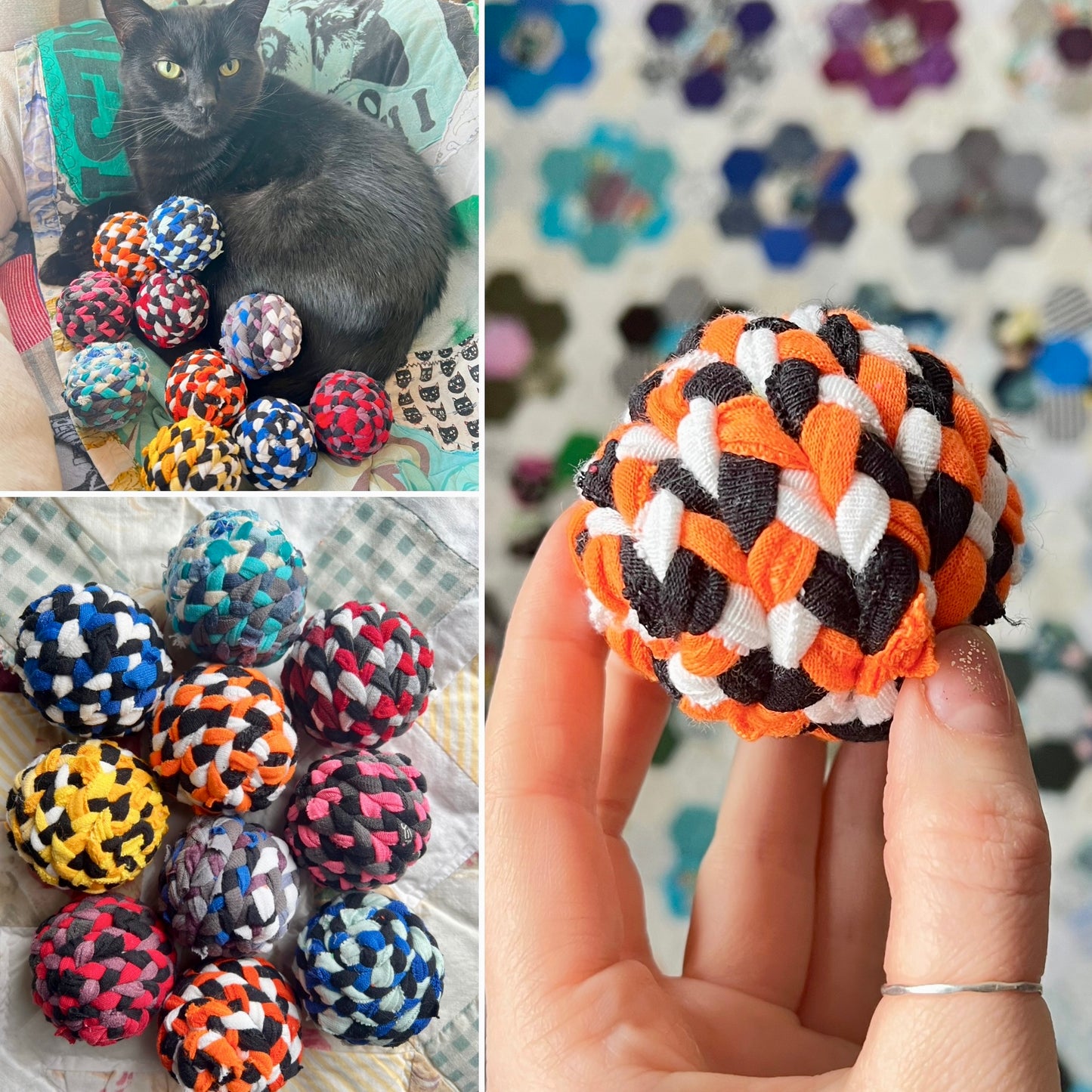 Pet Toys - Braided Dog Tug Rope or Braided Ball Cat Toy