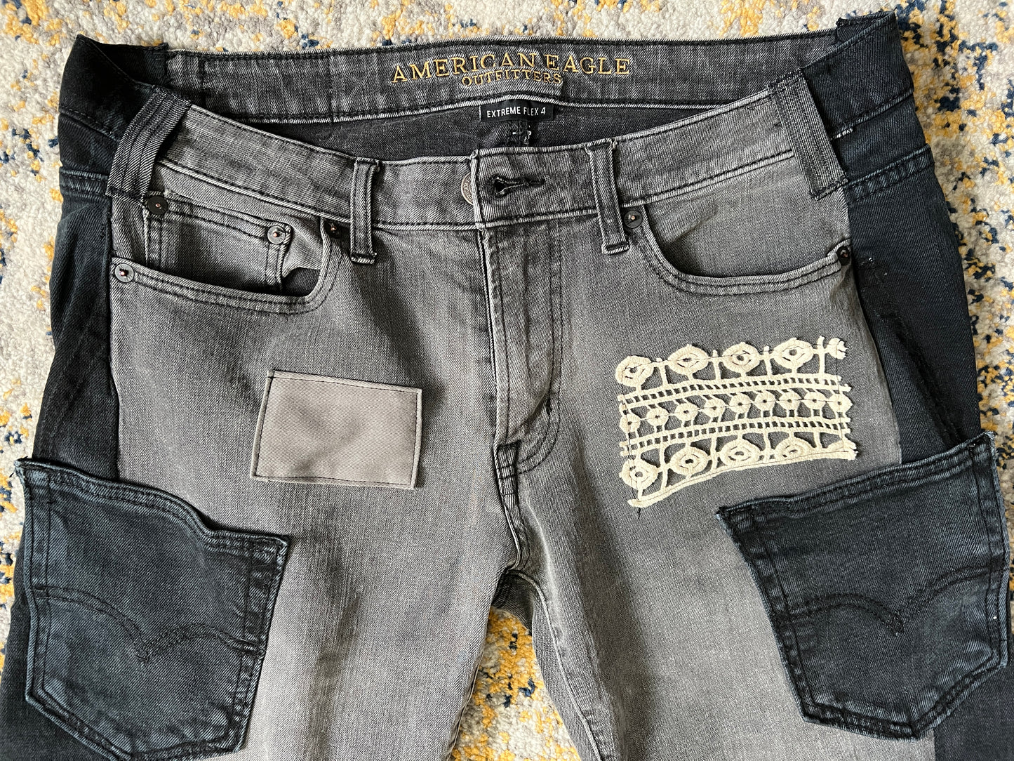 Panic Clothing - Denim Upgrades - Punk Sashiko Patchwork Mending