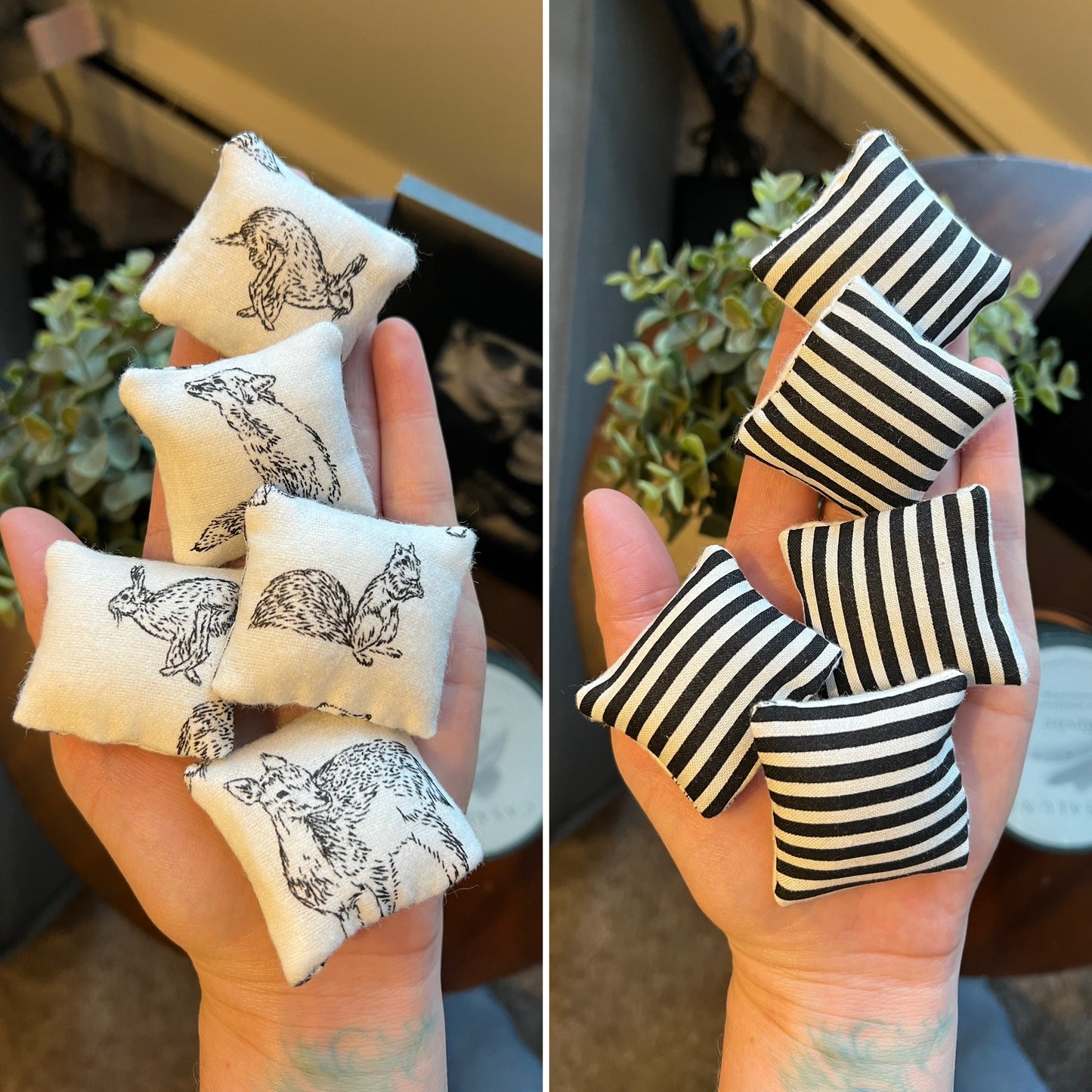 Doll Pillows - Miniature Throw Pillows 1:12 Scale or 1:6 Scale - Sold Individually