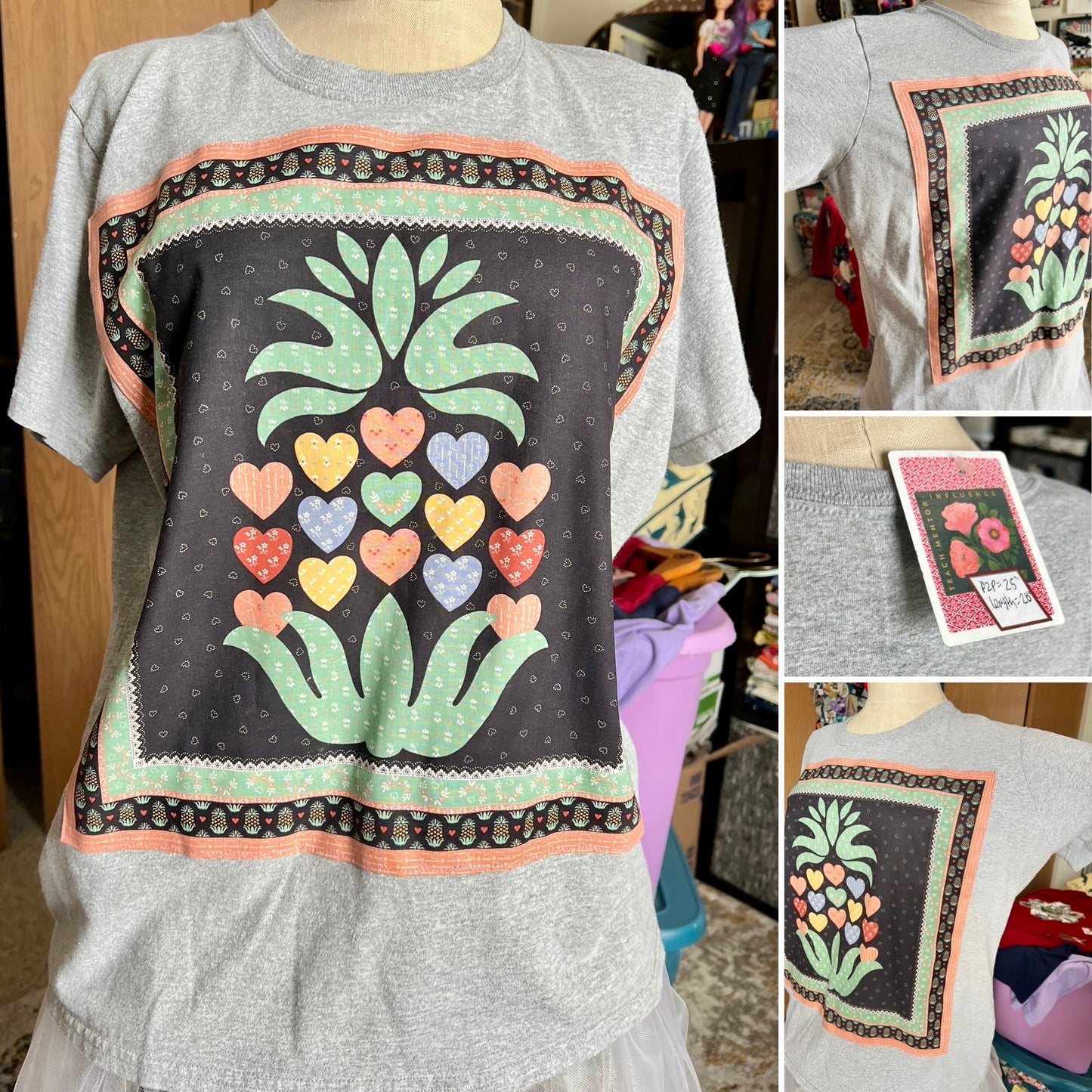 A Quilty Tee Shirt - Thrifted Upcycled Tshirts