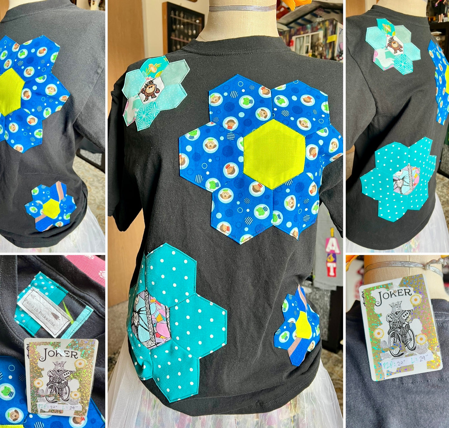 A Quilty Tee Shirt - Thrifted Upcycled Tshirts
