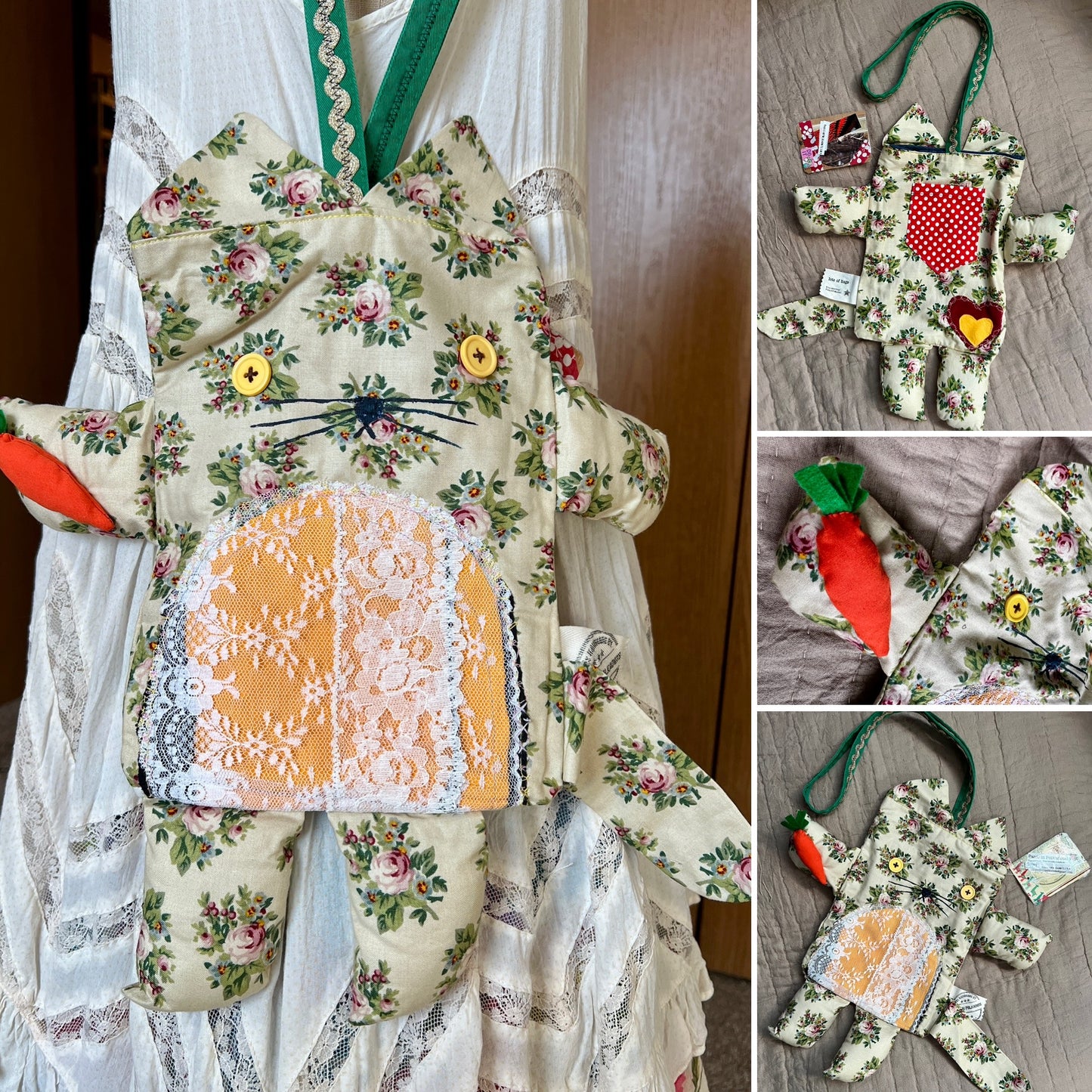 Handcrafted Tote Bag - Monster or Animal Friend - Large Tote