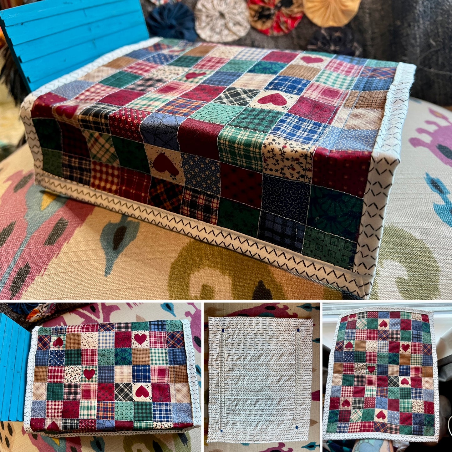 Barbie Dollhouse Quilt - Handmade Miniature Quilts - 1:6 Scale or 1:12 Scale