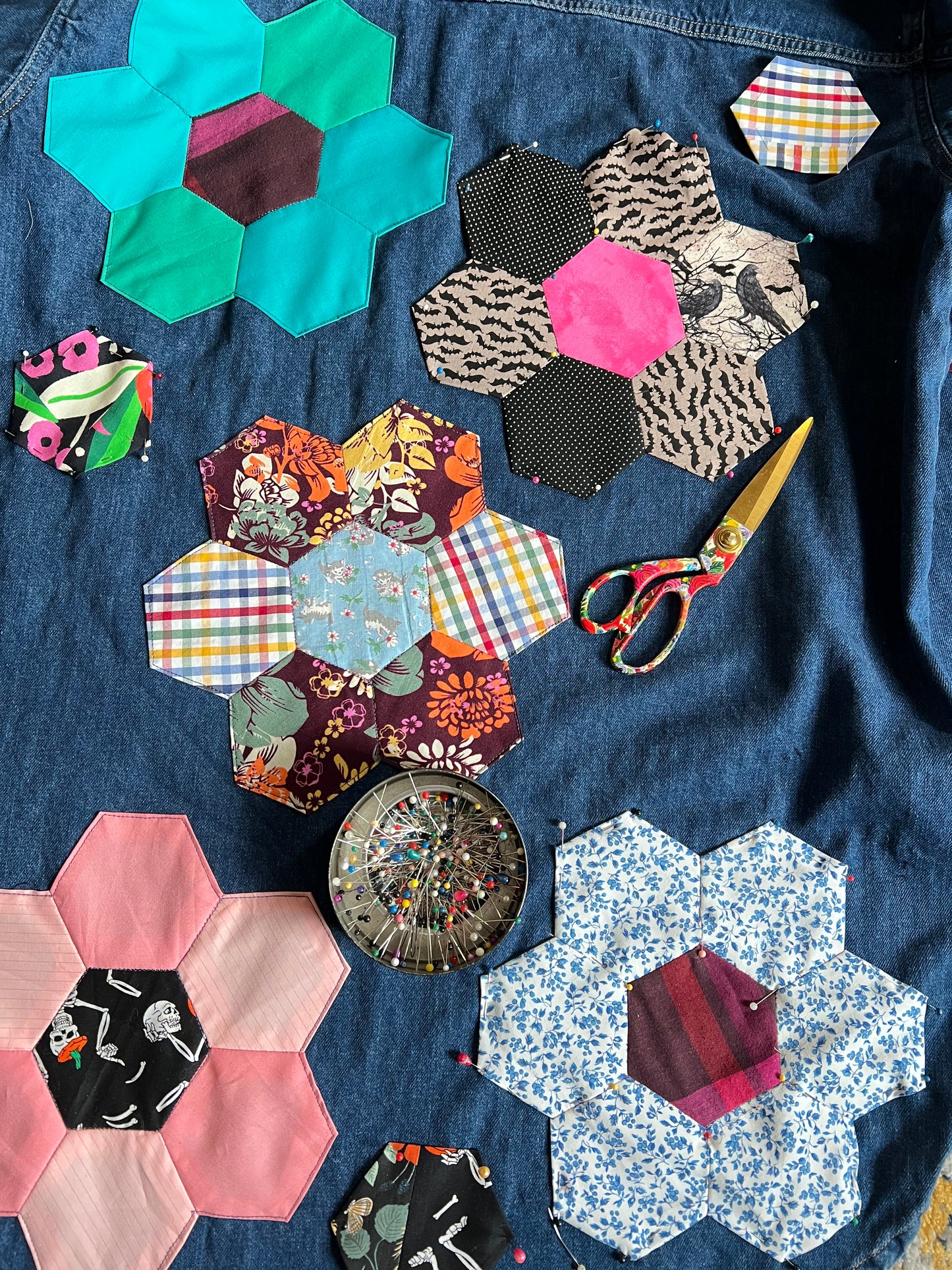 Panic Punk Patch - Scrappy, Ice Cream Cones or Hexie Flowers