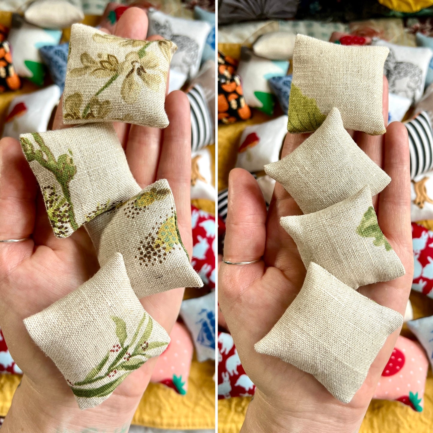 Doll Pillows - Miniature Throw Pillows - 1:12 Scale or 1:6 Scale - Sold Individually