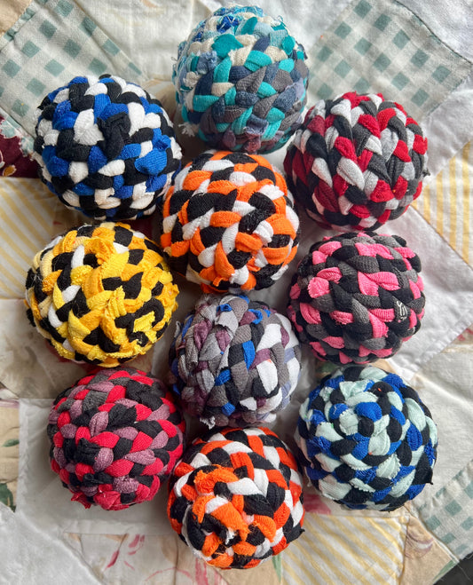 Pet Toys - Braided Dog Tug Rope or Braided Ball Cat Toy