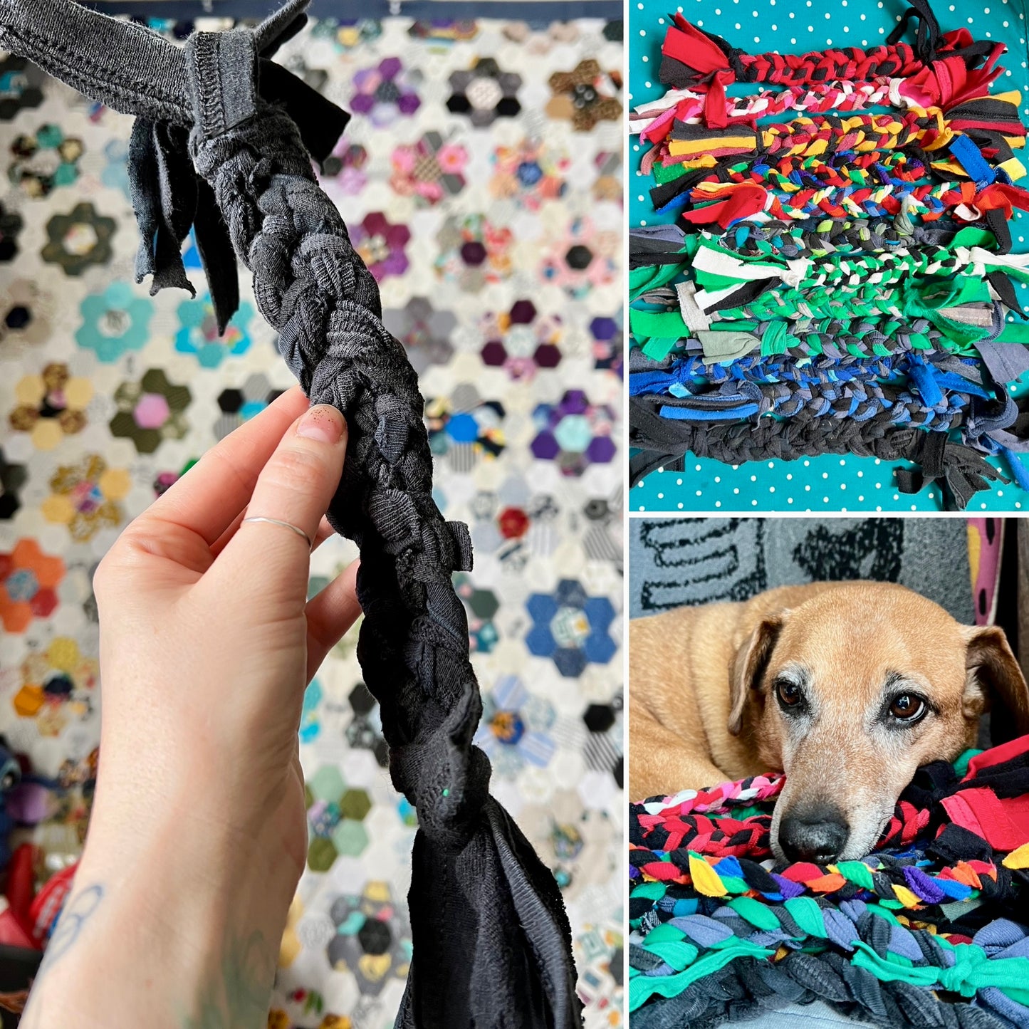 Pet Toys - Braided Dog Tug Rope or Braided Ball Cat Toy
