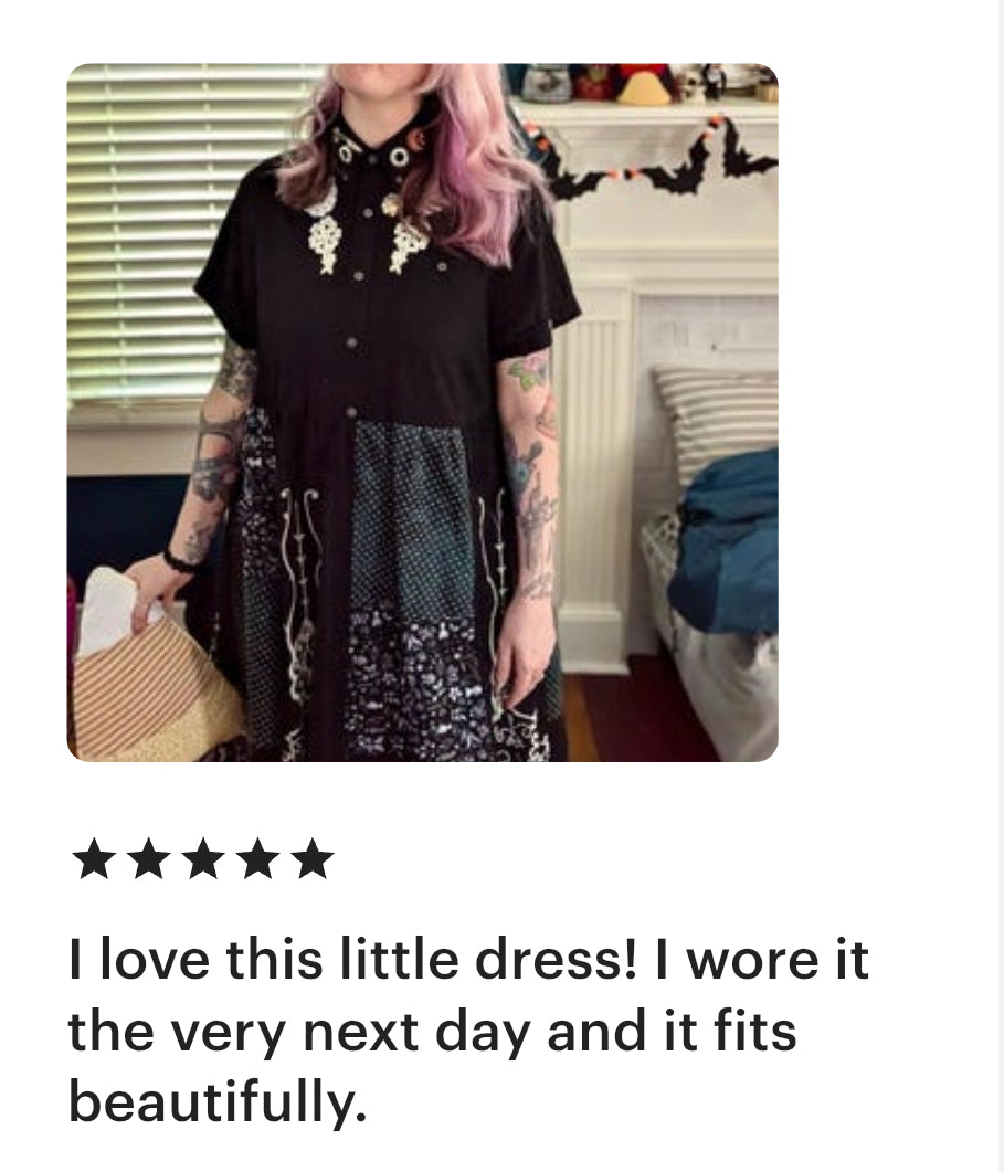 Patchwork or Neckties Dress Collection - Sustainable Dress with Pockets!