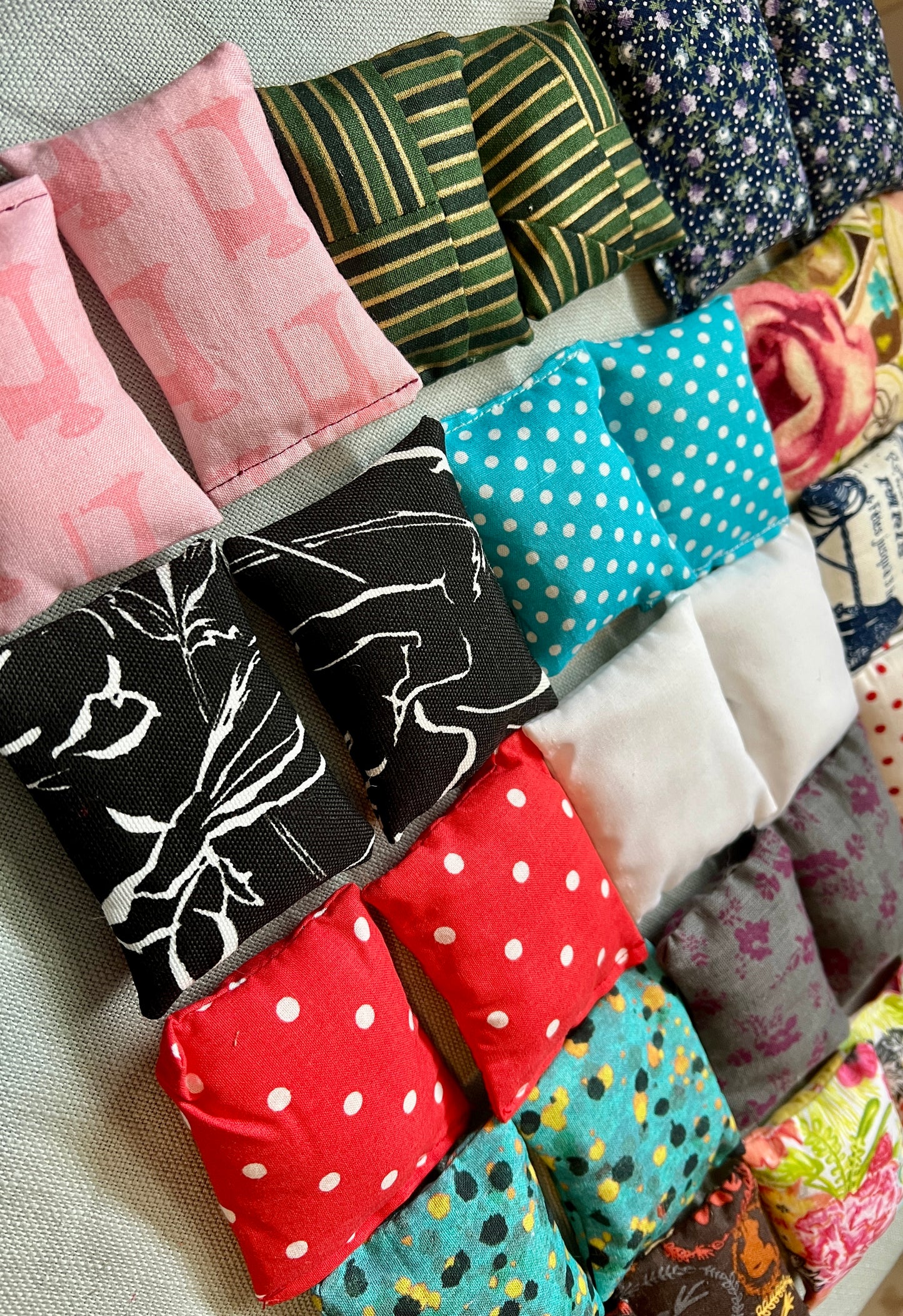 Barbie Doll Pillows - Pair of Miniature Throw Pillows -  1:6 Scale