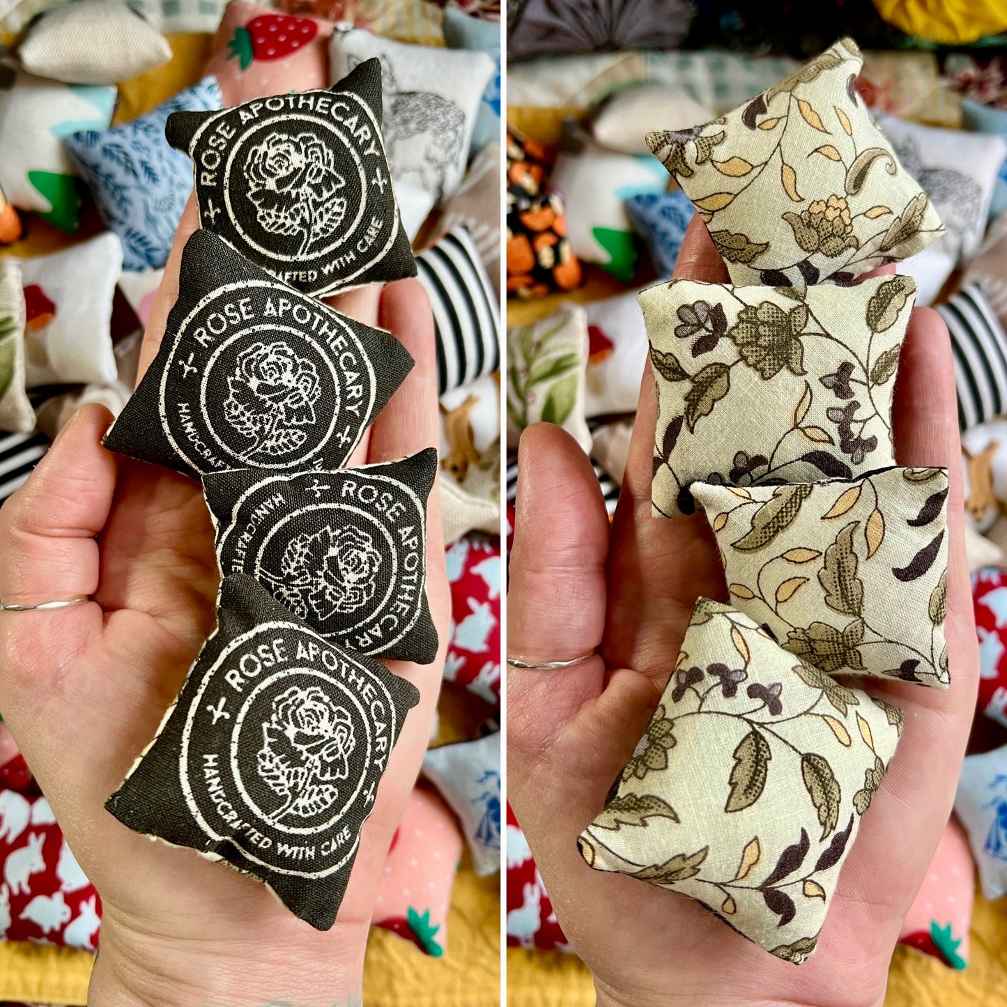 Doll Pillows - Miniature Throw Pillows - 1:12 Scale or 1:6 Scale - Sold Individually