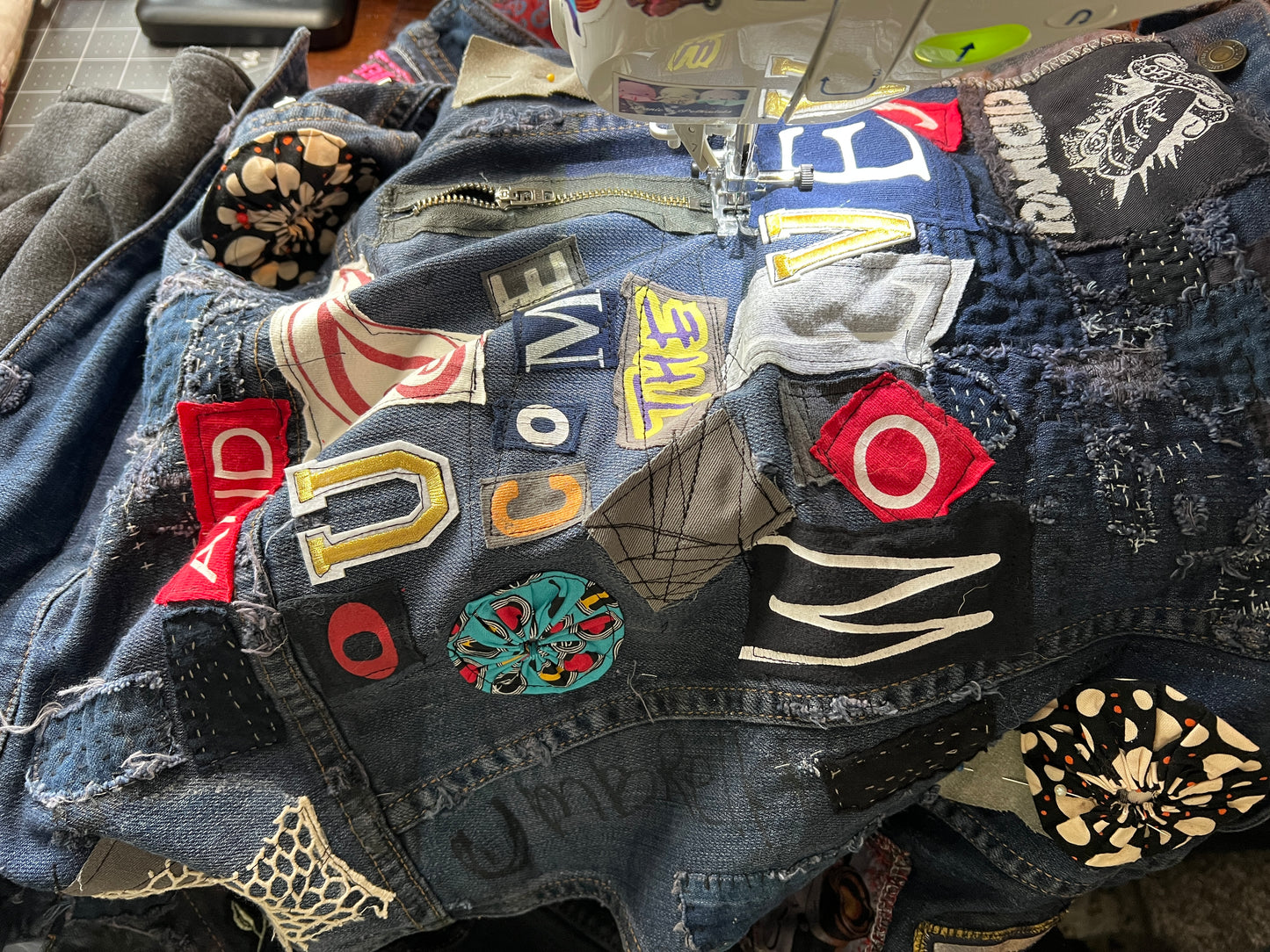 Panic Clothing - Denim Upgrades - Punk Sashiko Patchwork Mending