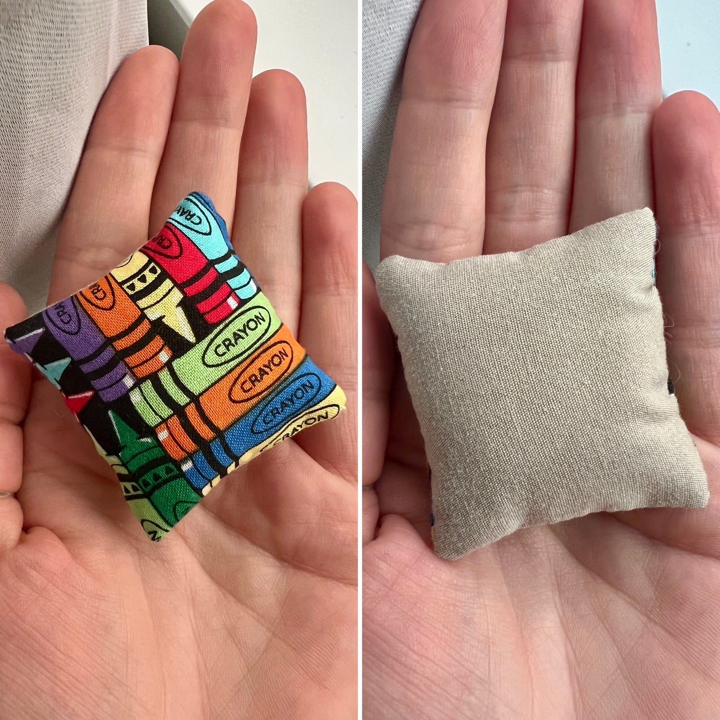 Doll Pillows - Miniature Throw Pillows - 1:12 Scale or 1:6 Scale - Sold Individually