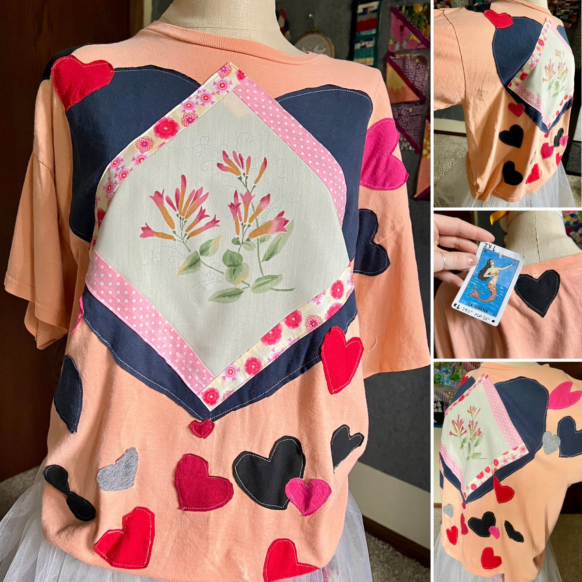 A Quilty Tee Shirt - Thrifted Upcycled Tshirts