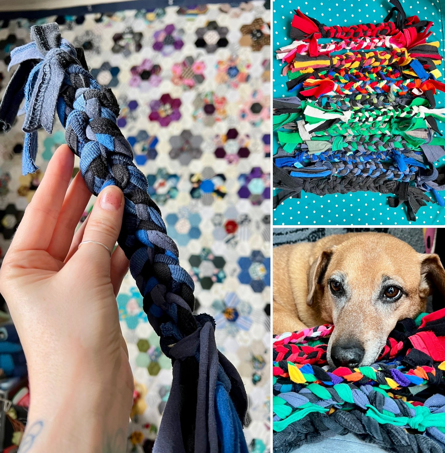 Pet Toys - Braided Dog Tug Rope or Braided Ball Cat Toy
