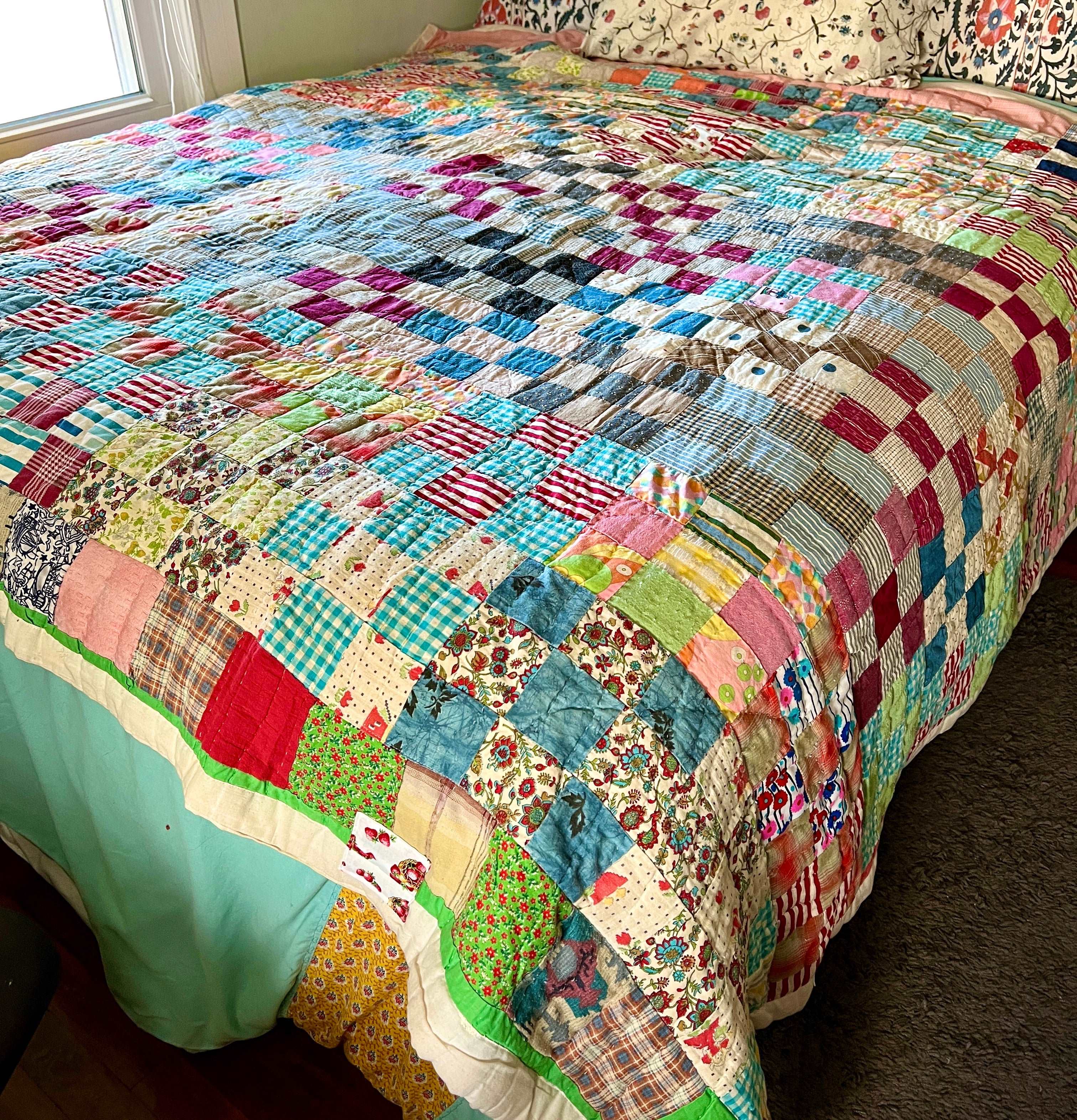 Quilt Handmade Colorful newest 11×11 Squares