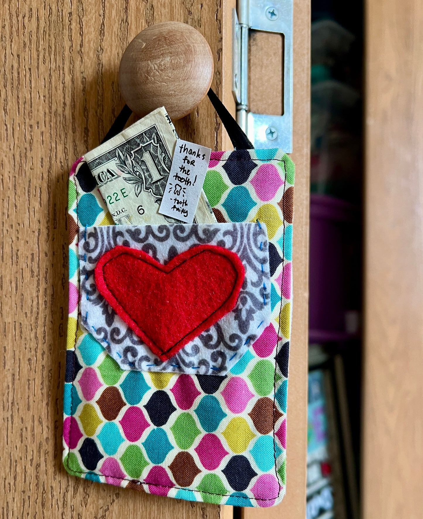 Tooth Fairy Pocket Door Hanger - Sanrio Hello Kitty and Friends