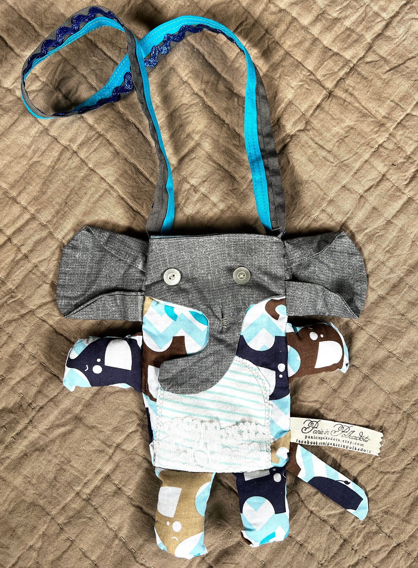 Tote Bag - Elephant Animal Friend - Small Satchel or Large Tote